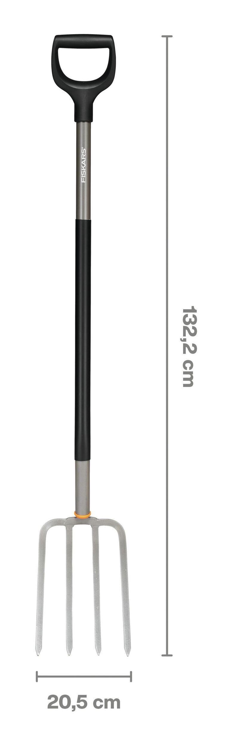 Fiskars Spatengabel, Ergonomic grau günstig online kaufen