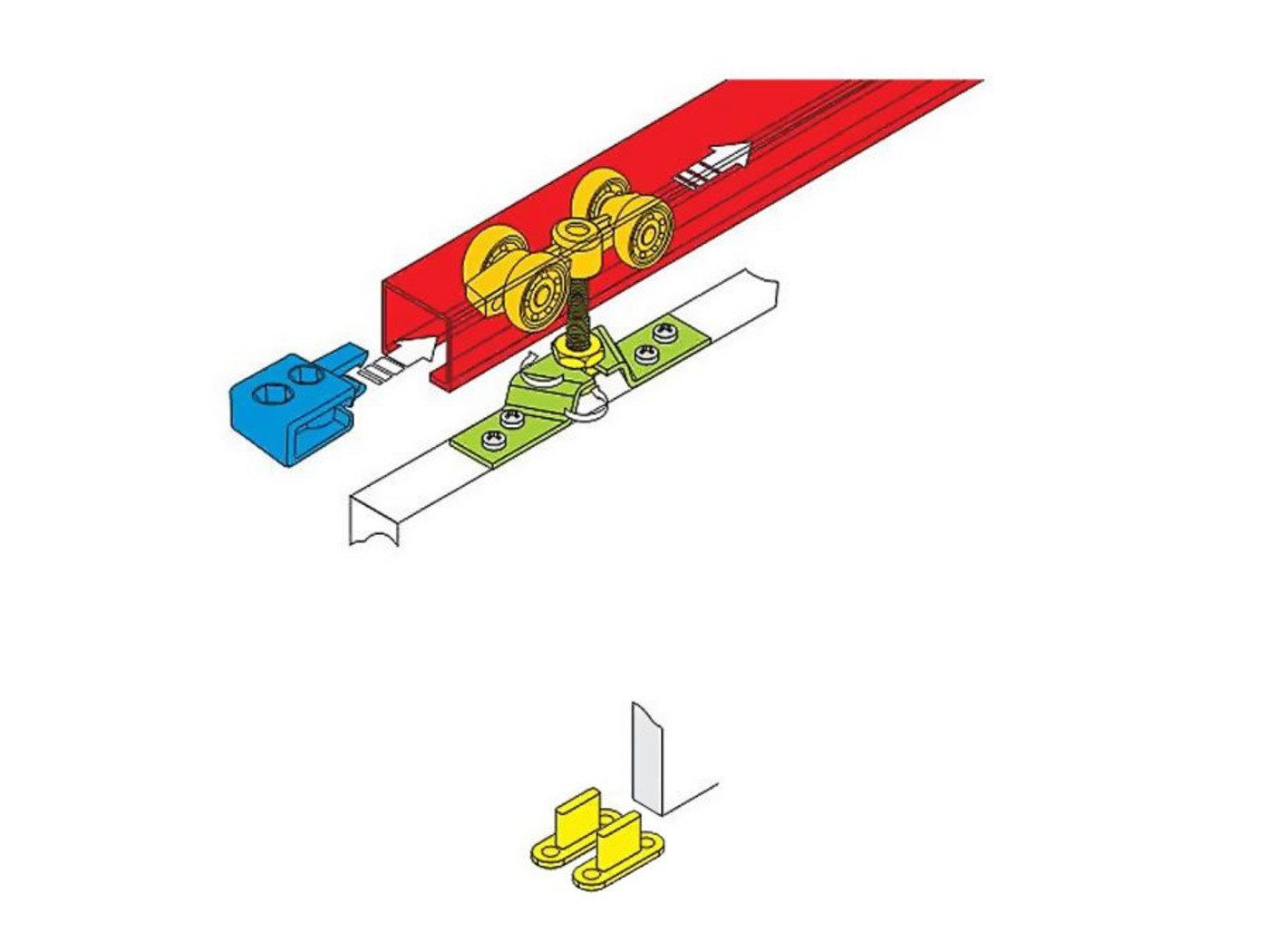 MOEBLO Schiebetür AGRA I (mit/ohne Soft-Close-System, Tür universell Links / Rechts, Schiebetüren Gleittüren Schiebetüre Schiebesysteme Türen auf Schiene Türen mit Schiebemechanismus)