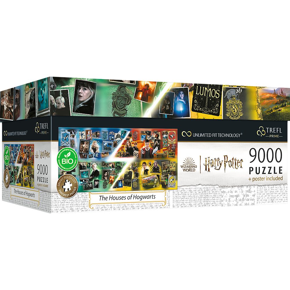 Trefl Puzzle Harry Potter Die Häuser von Hogwarts 9000 Teile Puzzle, 9000 Puzzleteile, Made in Europe