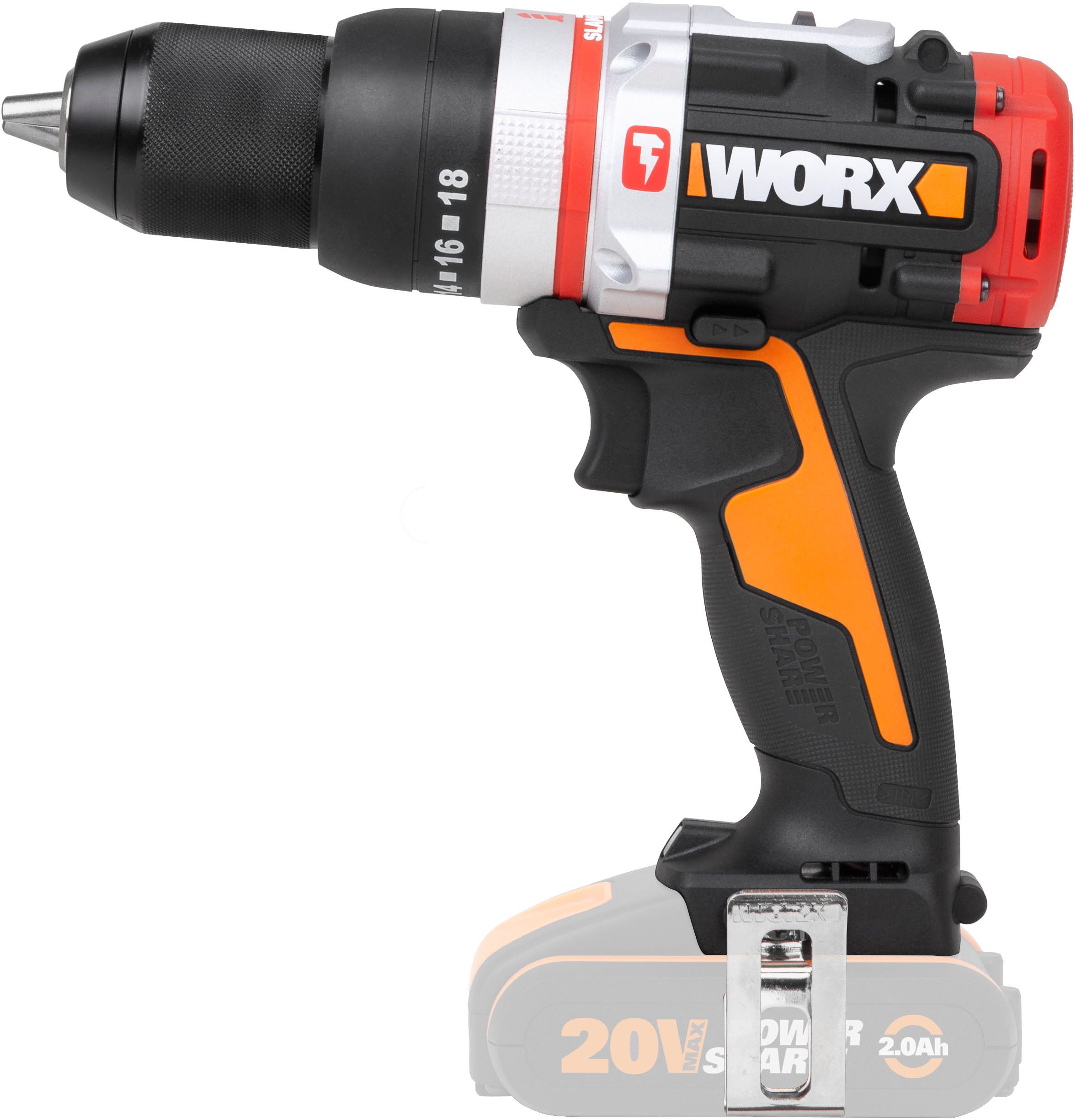 Worx Akku-Schlagbohrmaschine WX354.9, max. 2000 U/min, günstig online kaufen