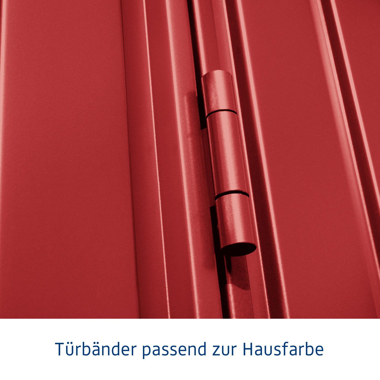 Hörmann Ecostar Gerätehaus Metall-Gerätehaus Trend mit Pultdach Typ 3, 1-flüglige Tür, witterungsbeständig, ohne scharfe Kanten