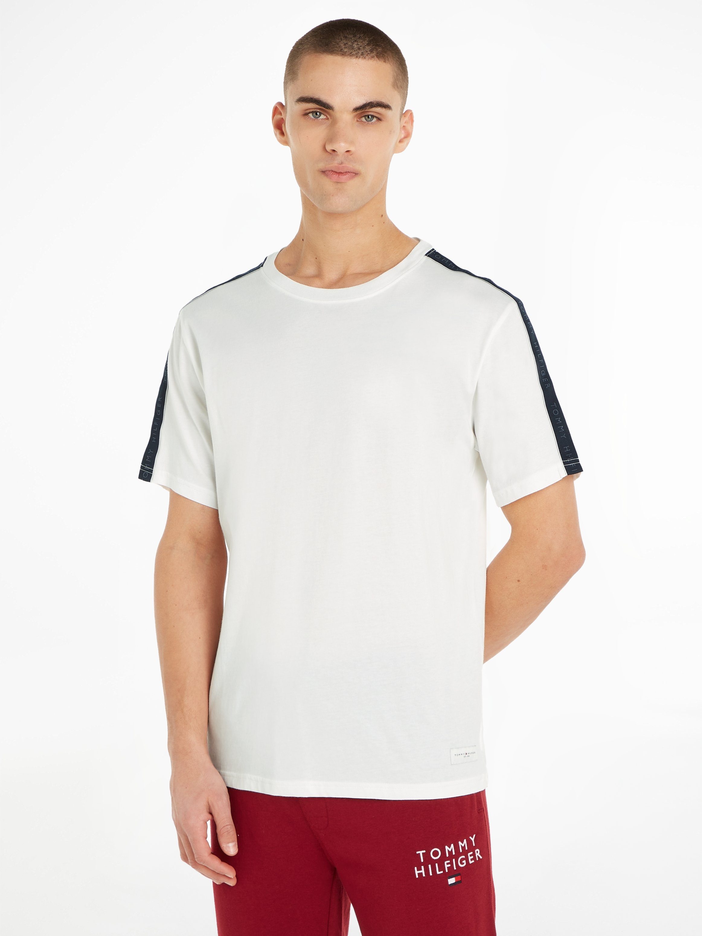 Tommy Hilfiger Underwear T-Shirt SS TEE LOGO in melierter Optik Ecru | T-Shirts