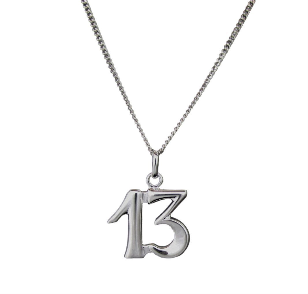 NICEANDnoble Kettenanhänger 925er Sterlingsilber Kettenanhänger Glückszahl günstig online kaufen