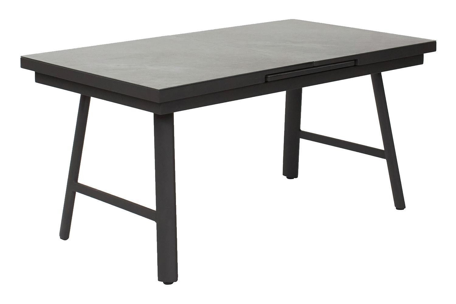 Gartentisch BONDINO, Anthrazit, Grau, Aluminium, 3D-Glas