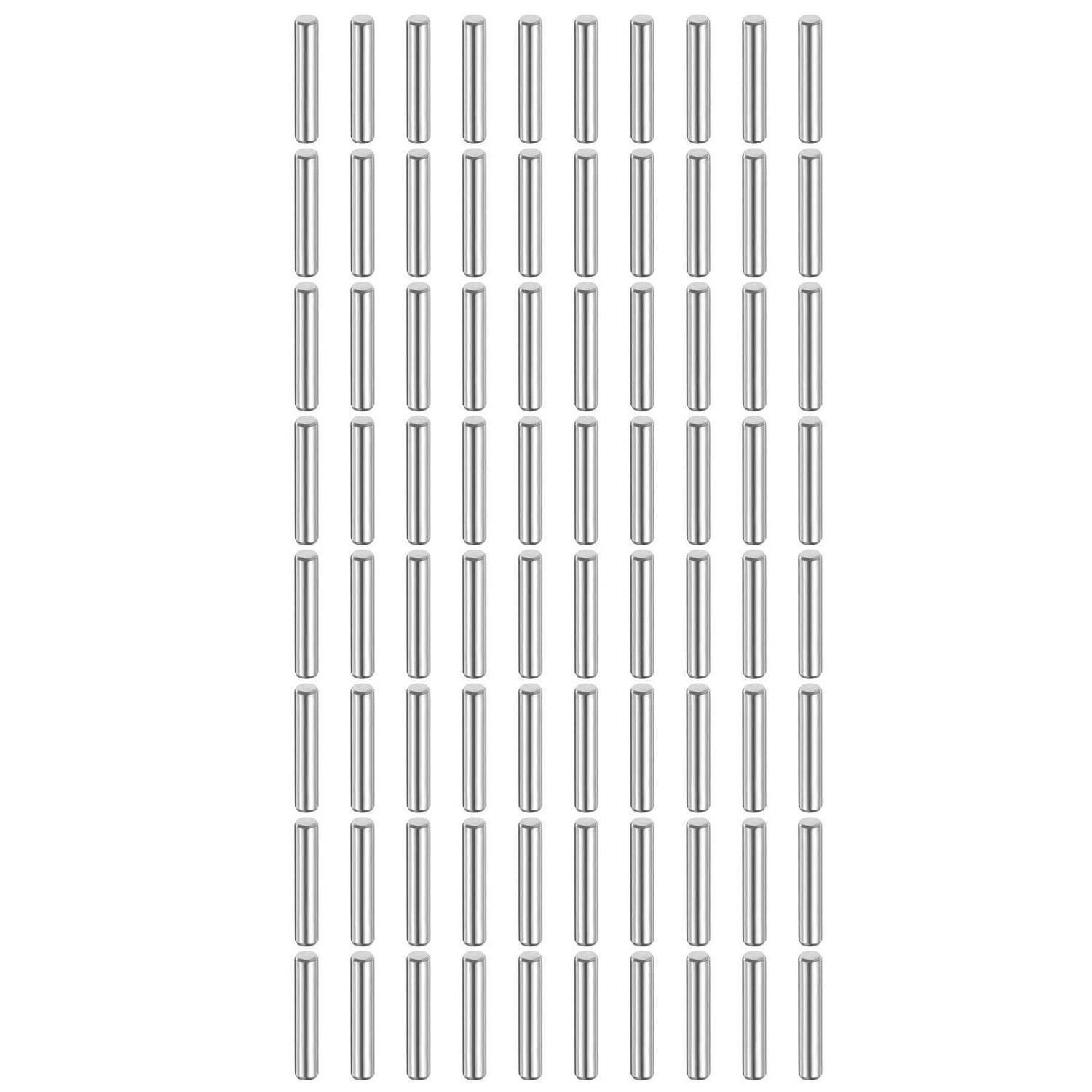 LuxusKollektion Passschraube Zylinderstifte Edelstahl 3x18 mm, (80 St)