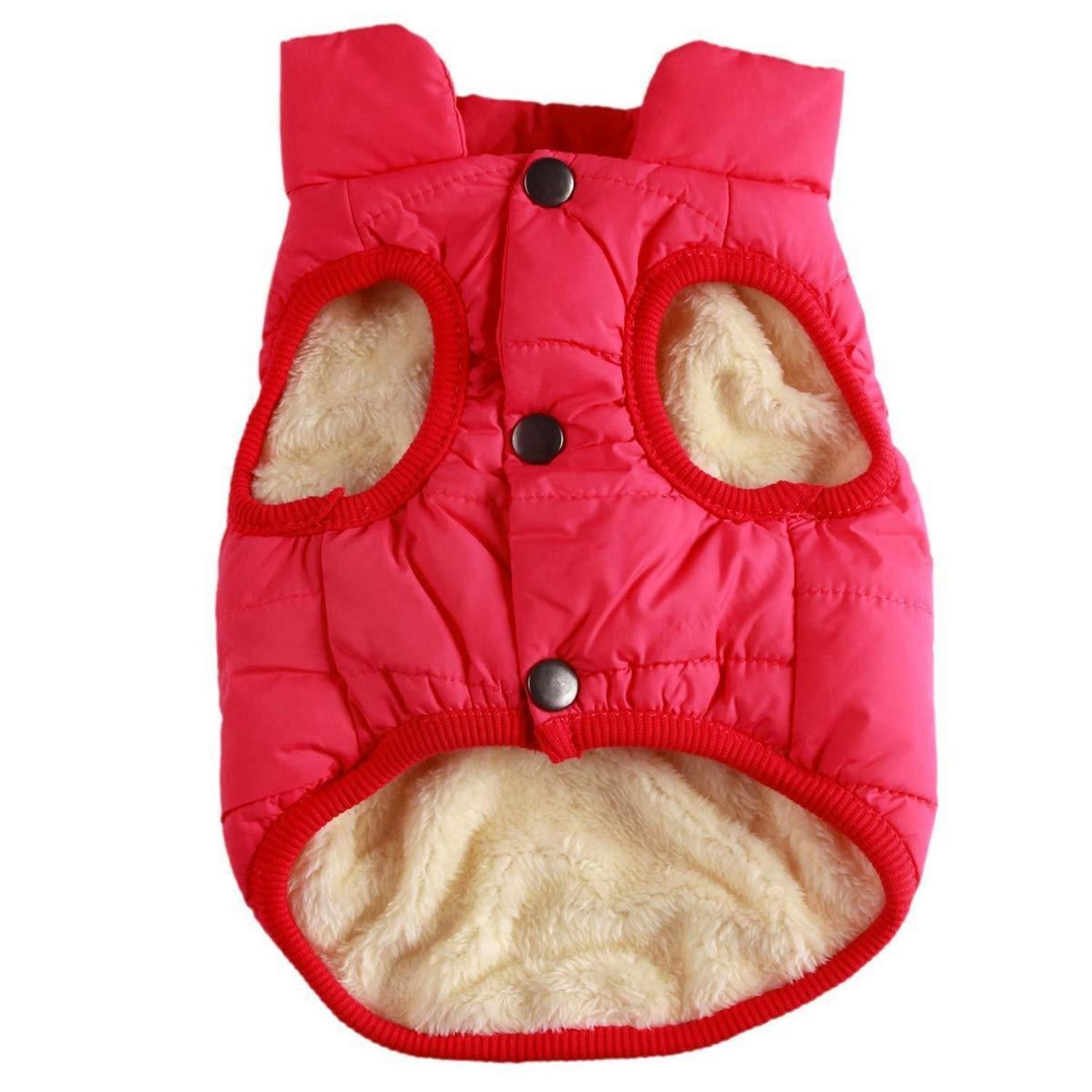 LuxusKollektion Hundejacke Hundejacke 2-lagig gefüttert Rosa XS