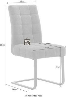 MCA furniture Freischwinger Salta (Set, 2 St), mit Aqua Clean Bezug