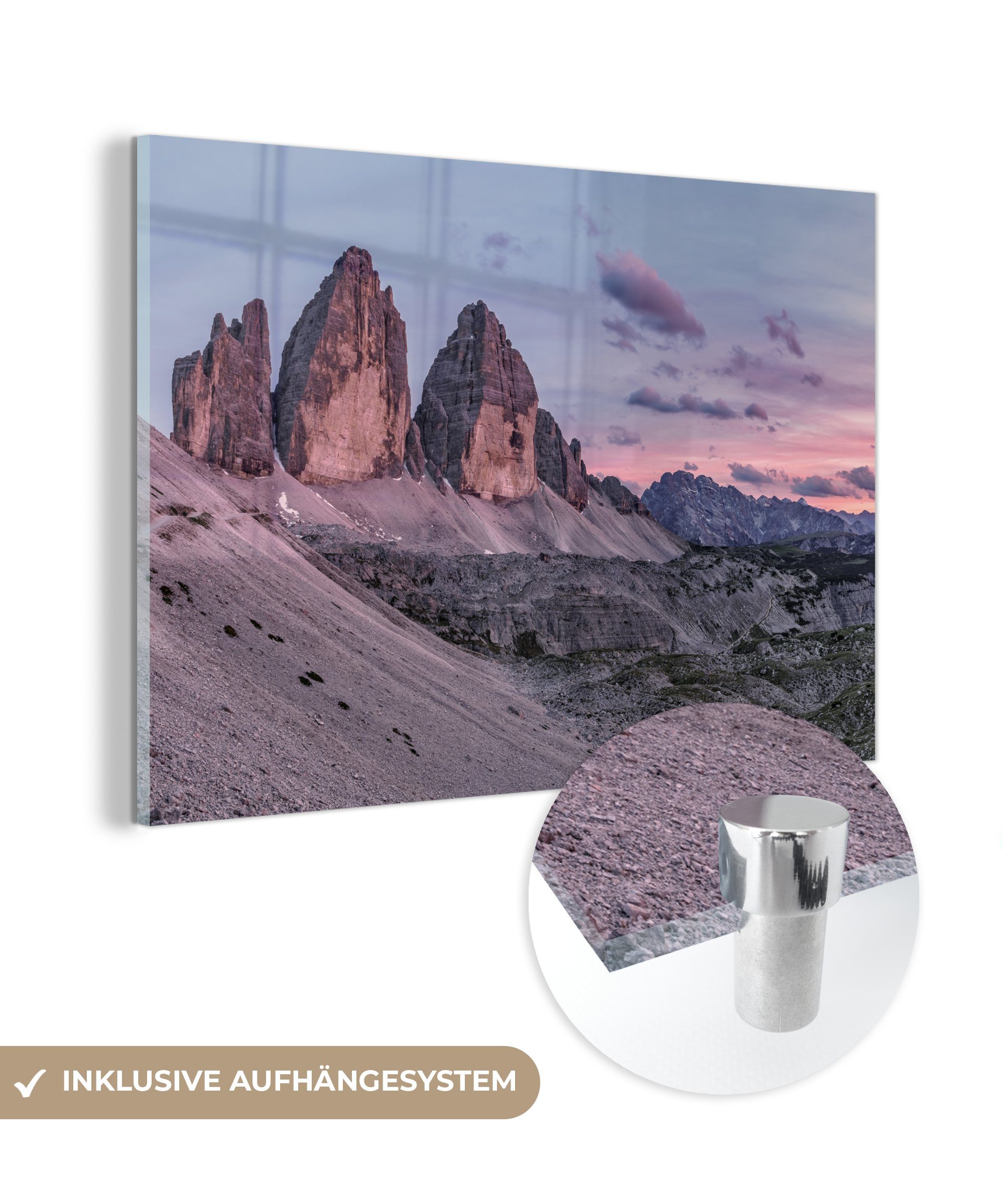 MuchoWow Acrylglasbild Tirol - Alpen - Gebirge, (1 St), Acrylglasbilder Wohnzimmer & Schlafzimmer