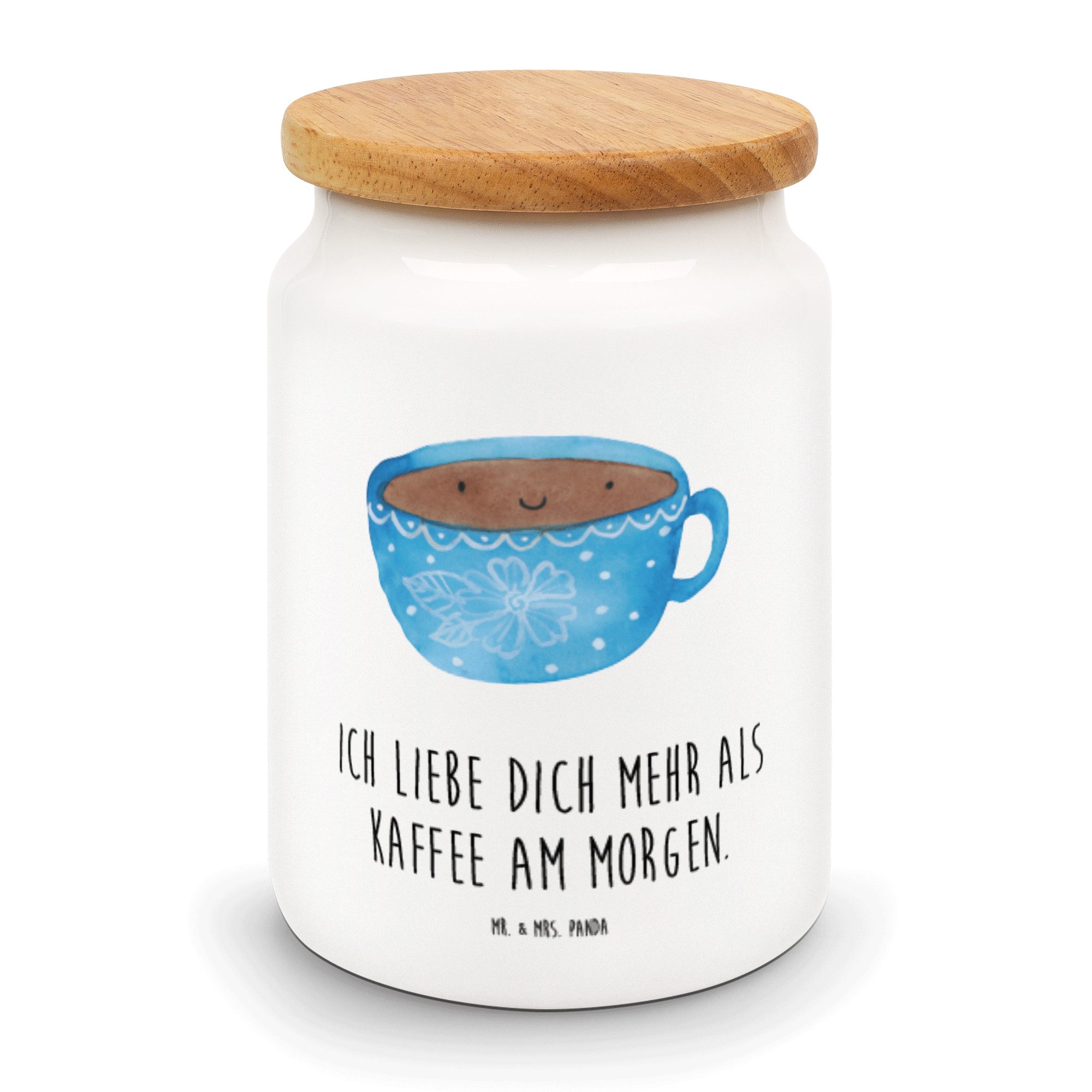 Vorratsdose Kaffee Tasse - Weiß - Geschenk, Schüttdosen, lustige Sprüche, Vorrats