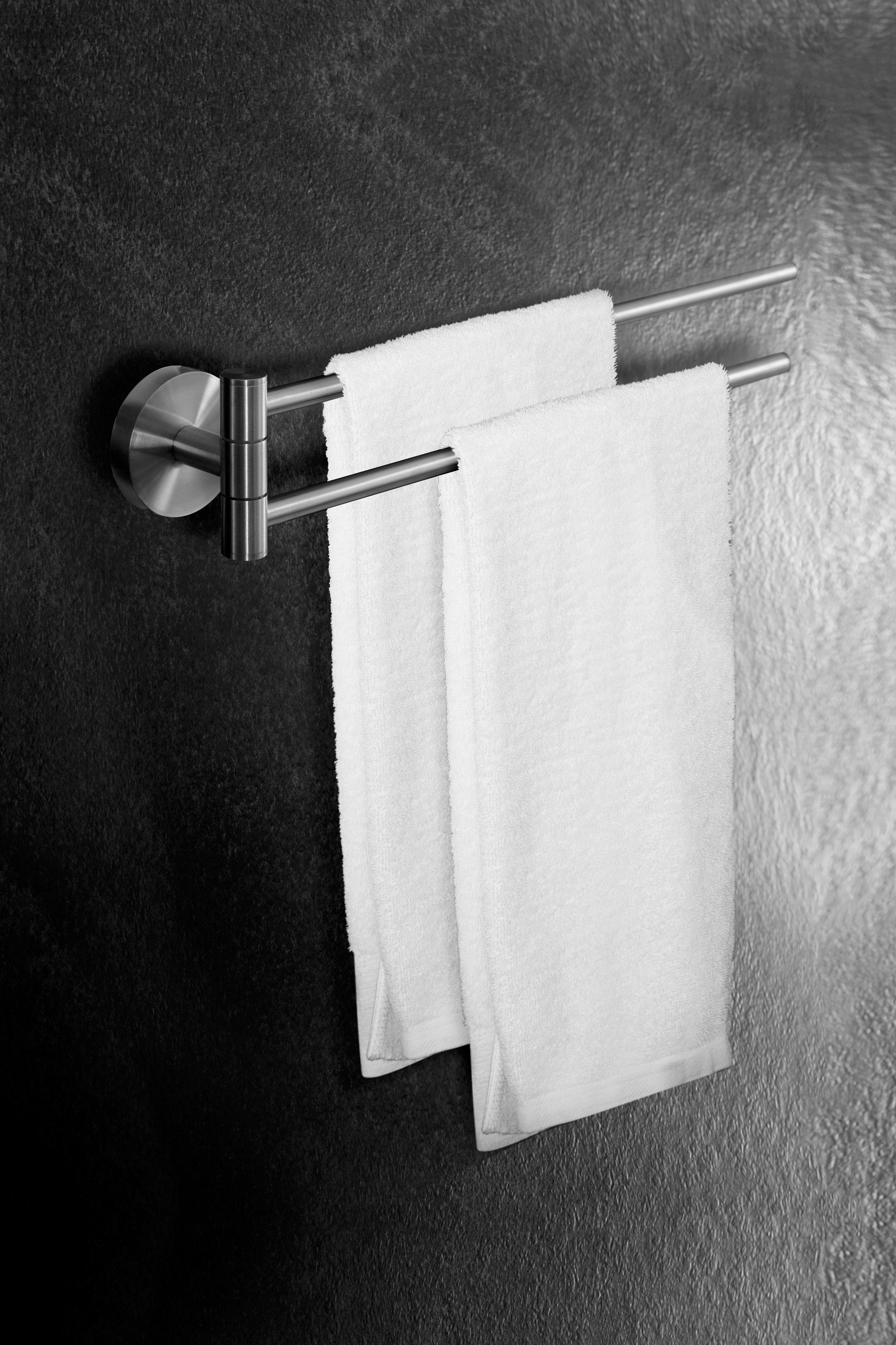 Ambrosya Handtuchhalter Handtuchhalter WC, aus Bad Handtuch Montage - Halter Edelstahl leichte Badetuchhalter