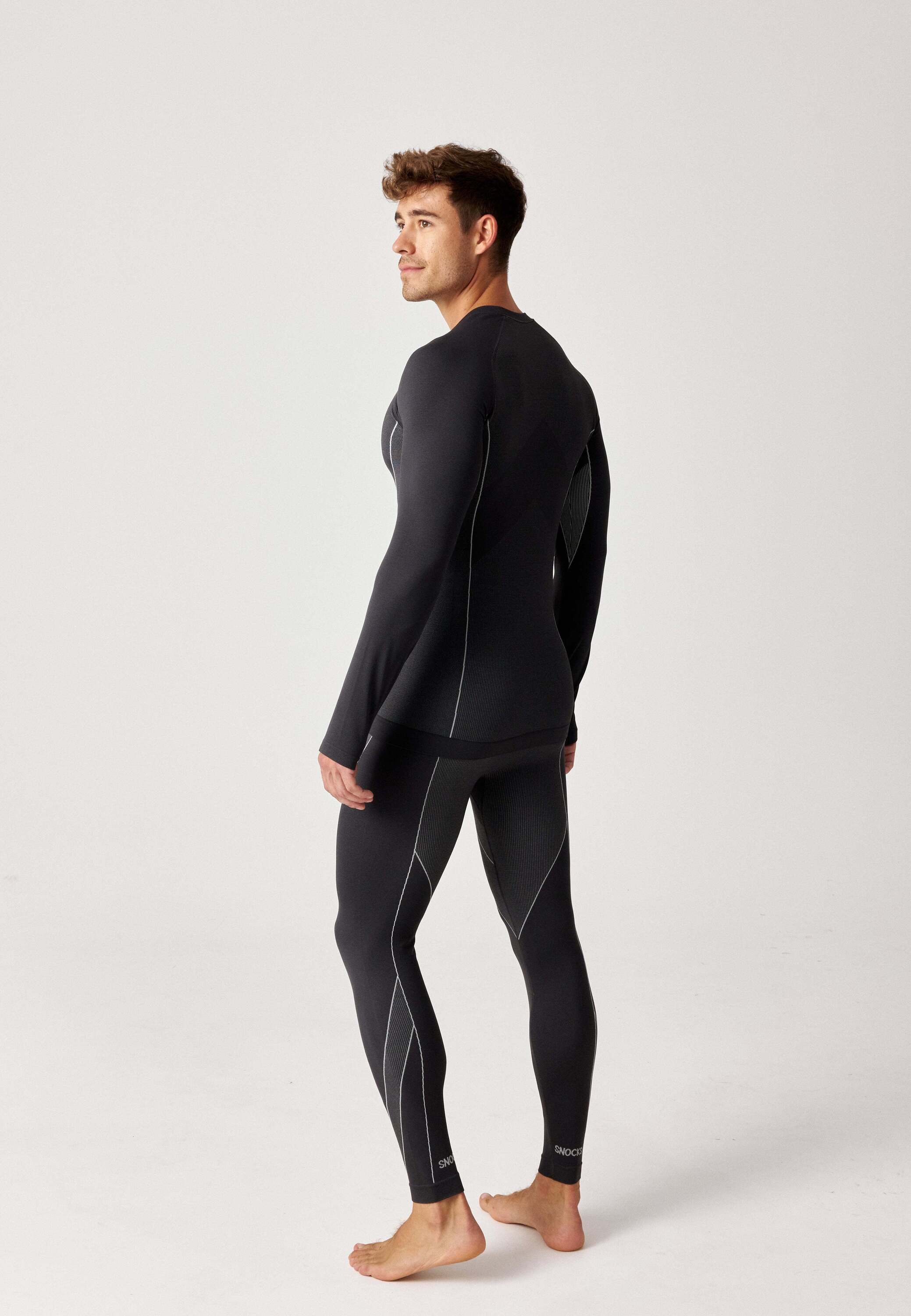 SNOCKS Funktionsleggings Thermohose für Herren (1-tlg) perfekt für Wintersportaktivitäten, atmungsaktiv und wärmeisolierend