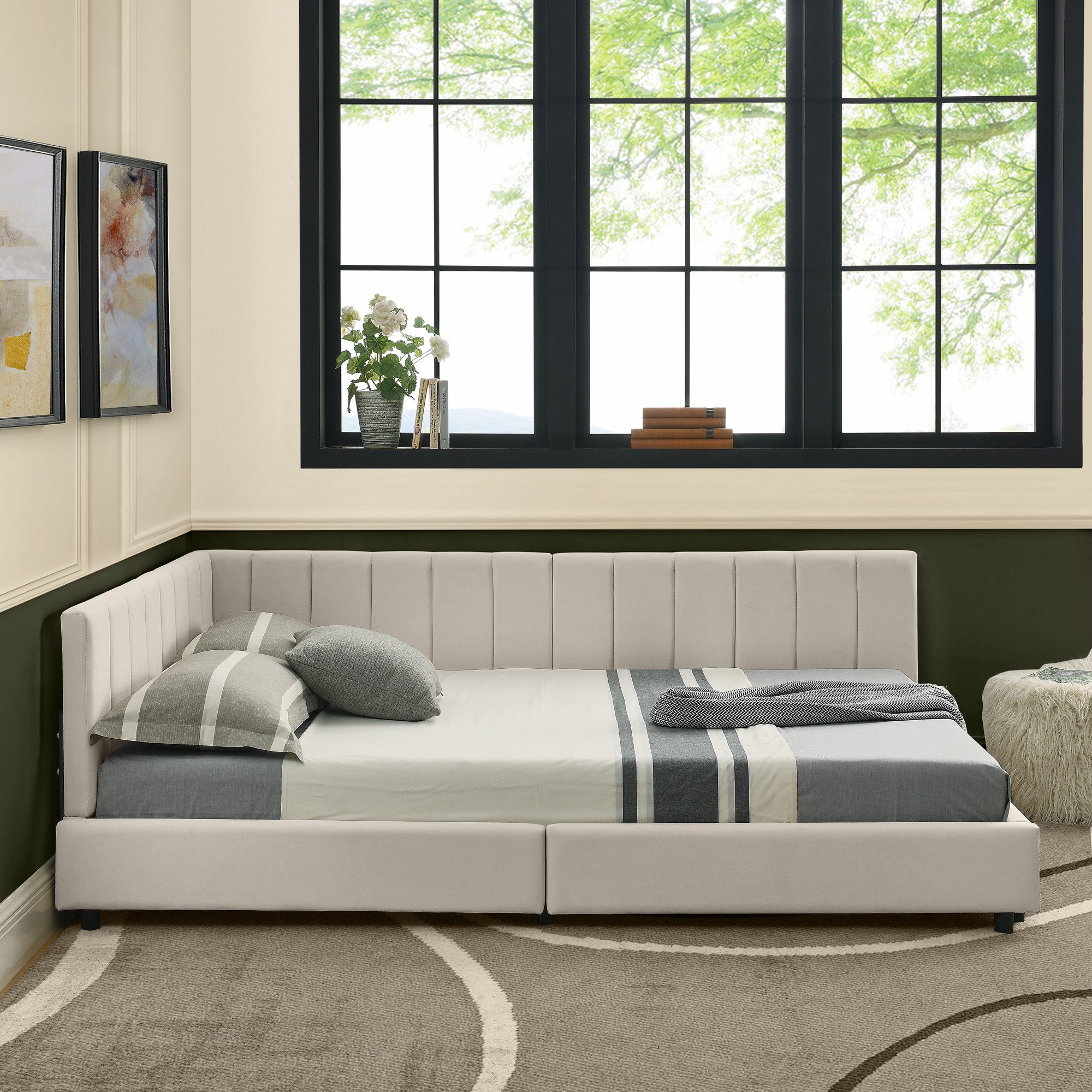 HAUSS SPOLE Schlafsofa 160×200 Polsterbett ohne Matratze Jugendbett mit hoh günstig online kaufen