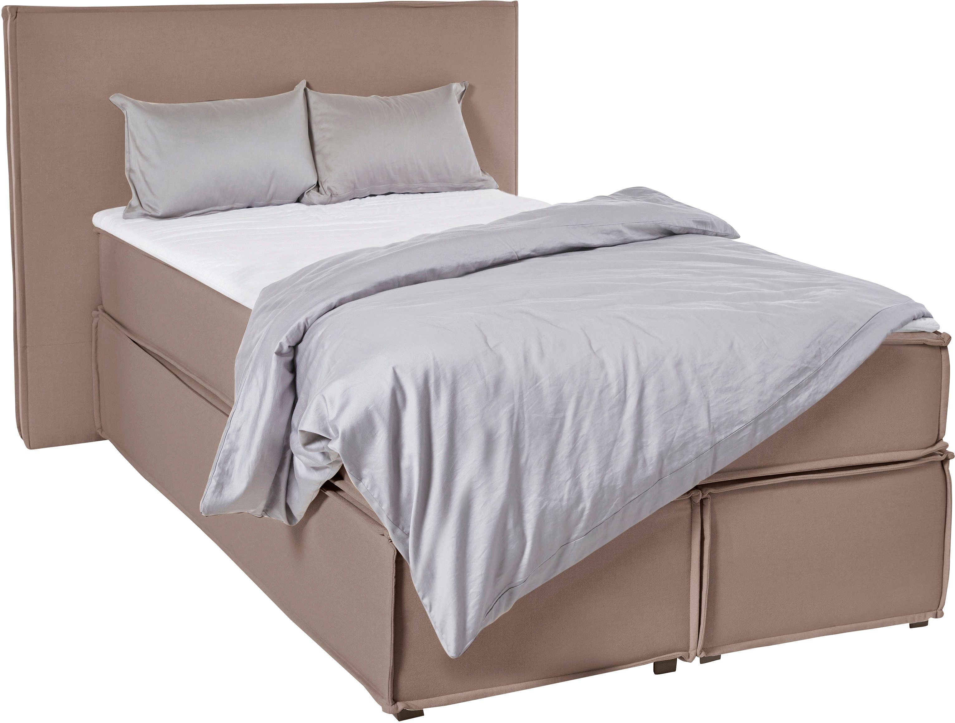 LeGer Home by Lena Gercke Boxspringbett Yuma, incl. Topper, in 4 Breiten, 3 Matratzenarten und je 2 Härtegraden