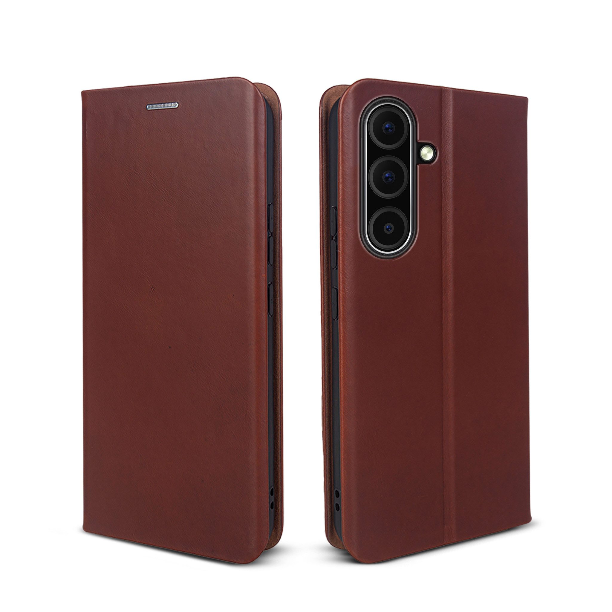 Tec-Expert Handyhülle Echtleder Hülle für Samsung Galaxy A56 5G 6.7 Zoll, 6.7, Cover Klapphülle Case mit Kartenfach RFID Schutz aufstellbar