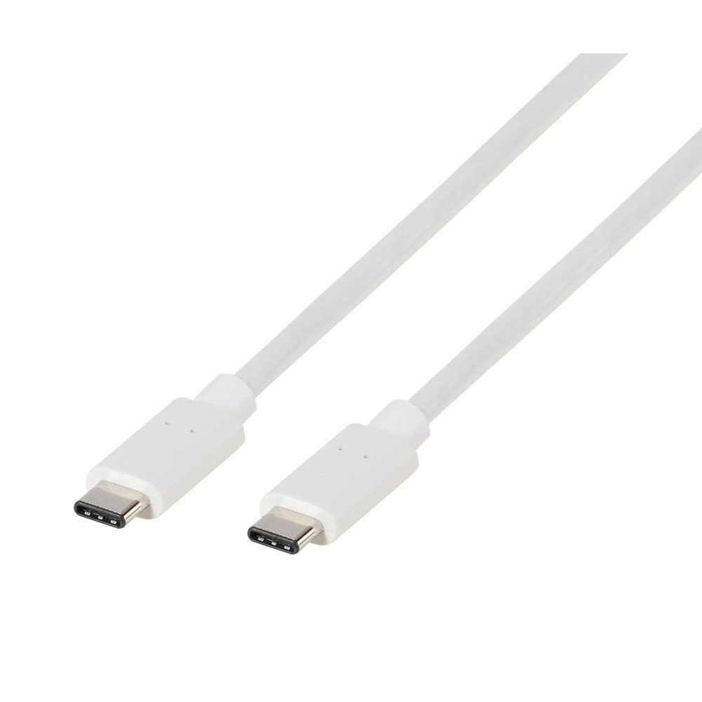 USB-C auf USB-C Kabel 1,20m, weiß (63537) USB-Kabel