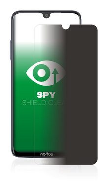 upscreen Blickschutzfolie für TP-Link Neffos C9 Max, Displayschutzfolie, Blaulichtfilter Privacy Folie Schutzfolie Sichtschutz klar Anti-Spy