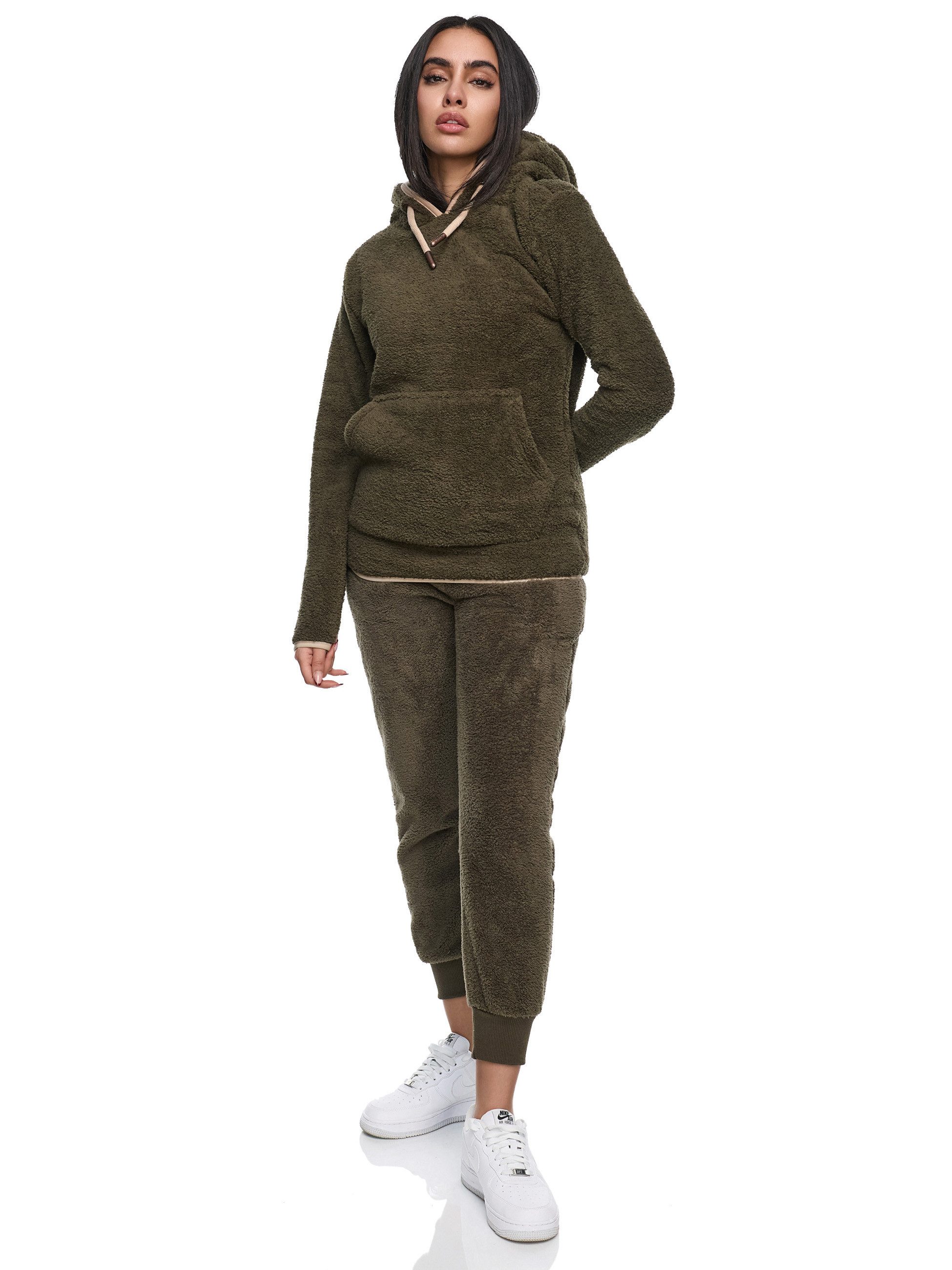 REPUBLIX Jogginganzug MADISON, Damen Plüsch Zweiteiler Hausanzug Training S günstig online kaufen