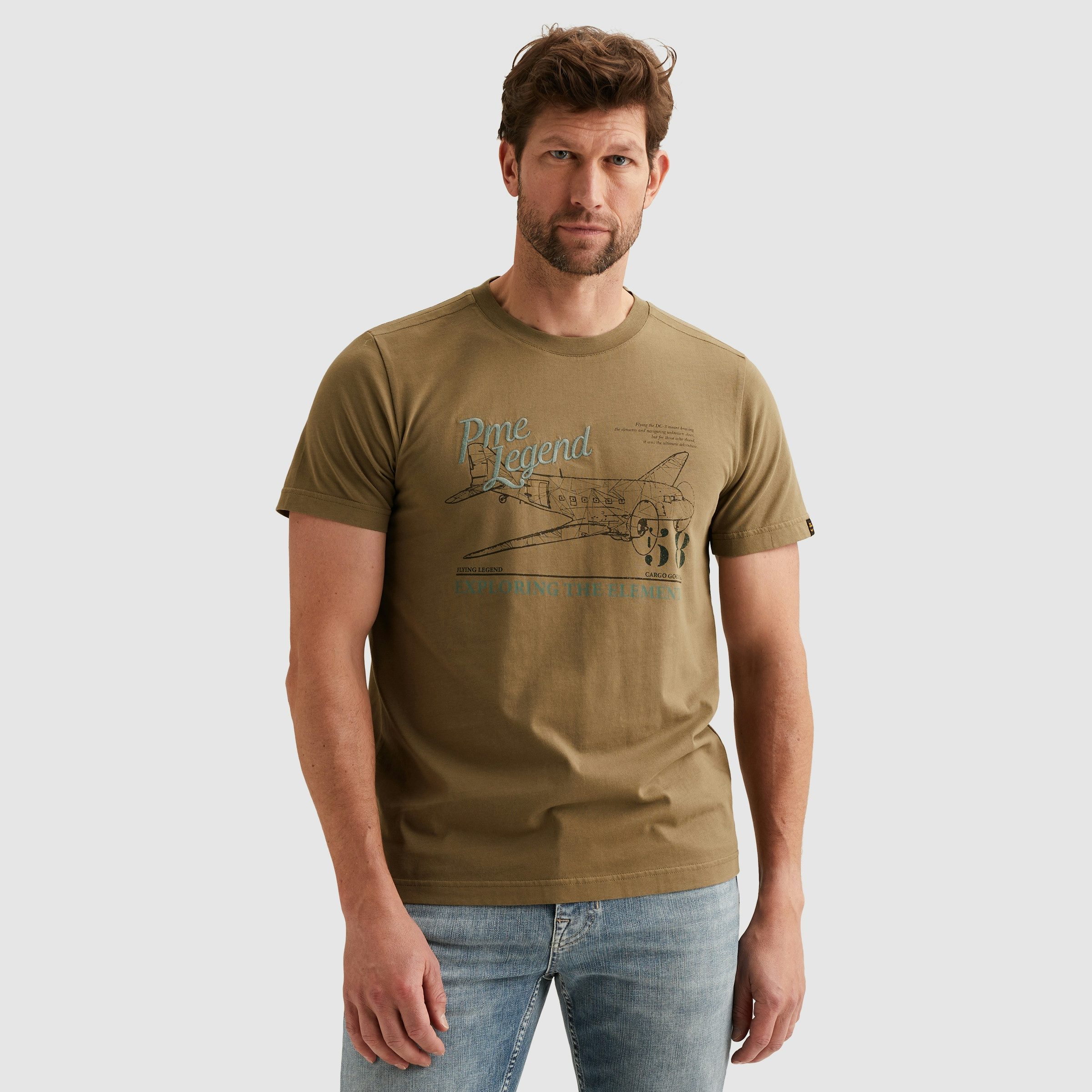 PME LEGEND T-Shirt mit Logo-Stickerei und günstig online kaufen