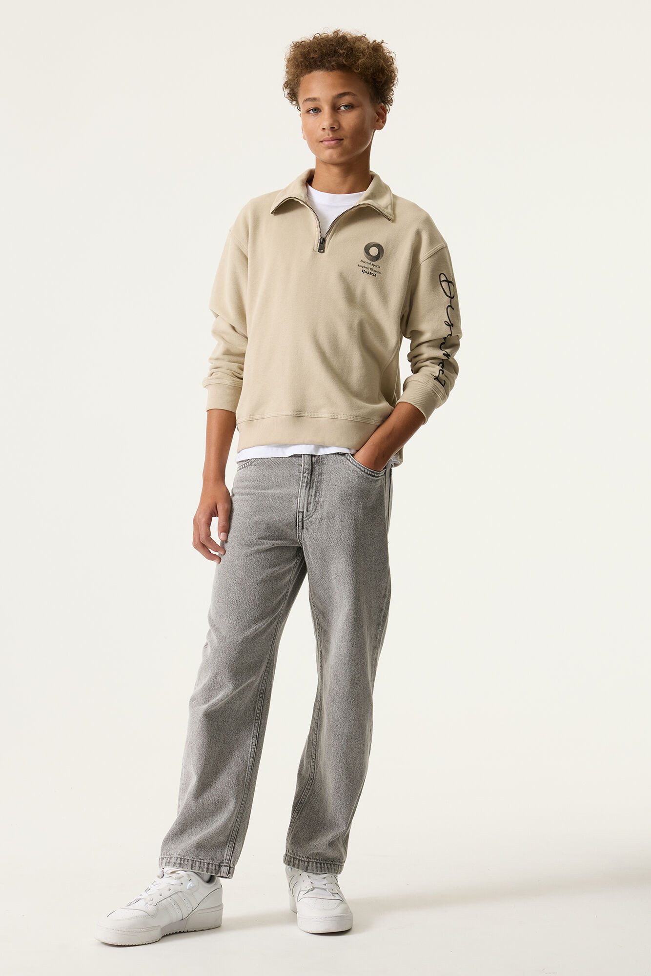Garcia Tapered-fit-Jeans Balloon-Jeans mit weitem Oberschenkel
