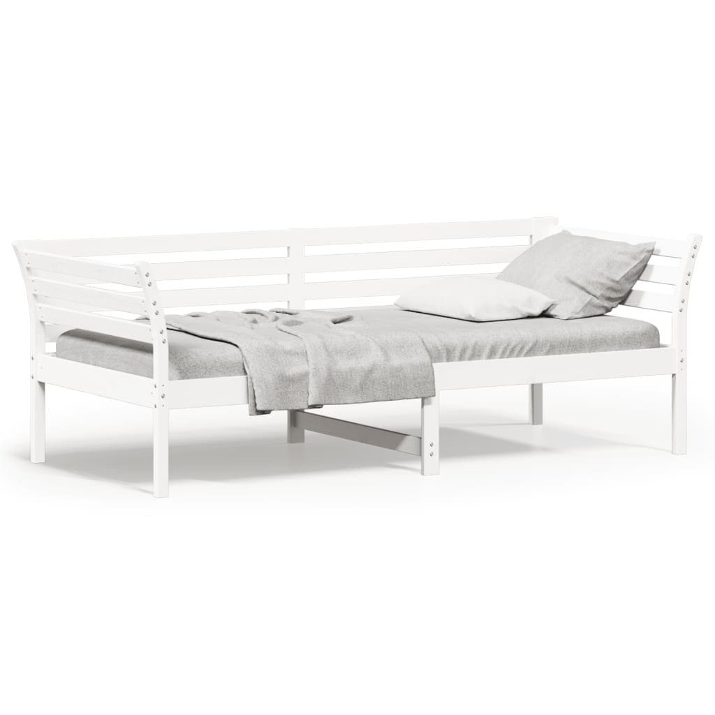 vidaXL Bett Tagesbett ohne Matratze Weiß 100x200 cm Massivholz Kiefer günstig online kaufen