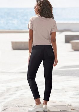 Vivance Jeggings mit Zipperdetails, elastische Skinny-Jeans, Basic