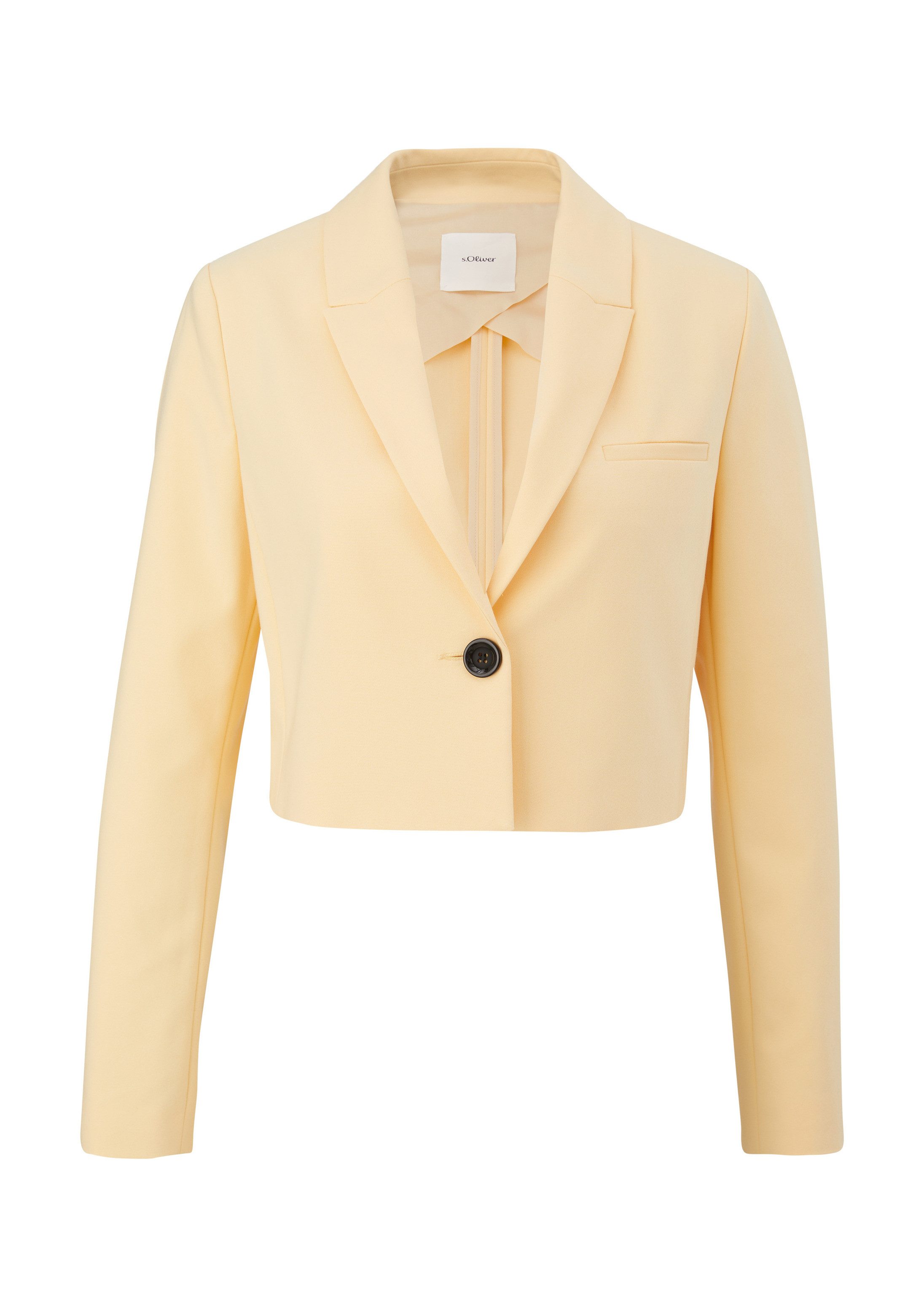s.Oliver Jackenblazer Indoor-Blazer Verkürzter Blazer