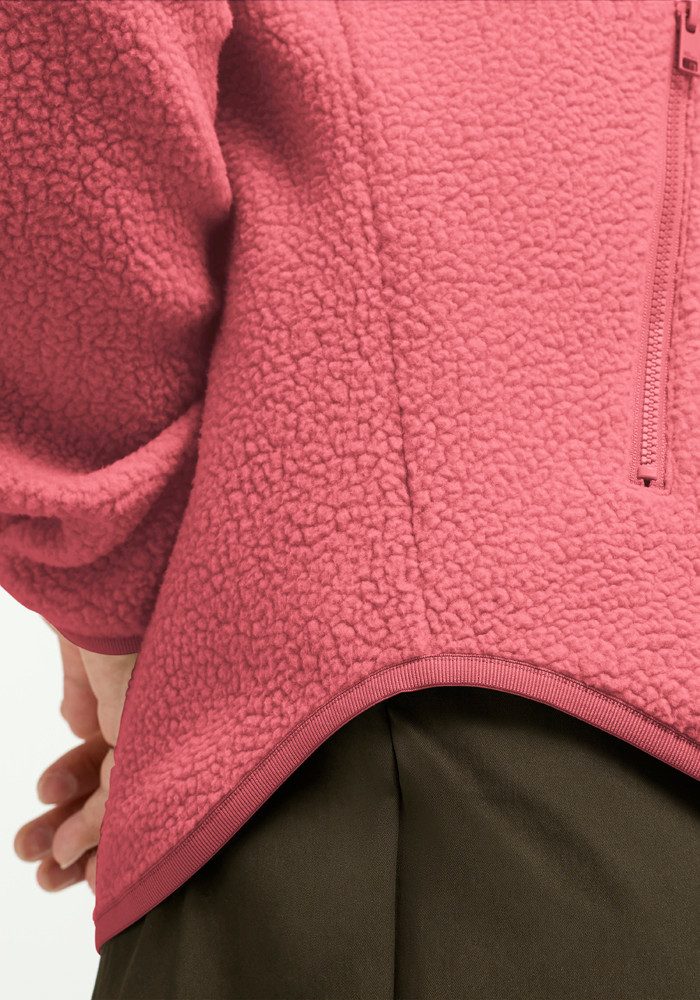 Jack Wolfskin Fleecejacke LITE CURL FZ W mit weichem Material, atmungsaktiv, schnell trocknend, windabweisend