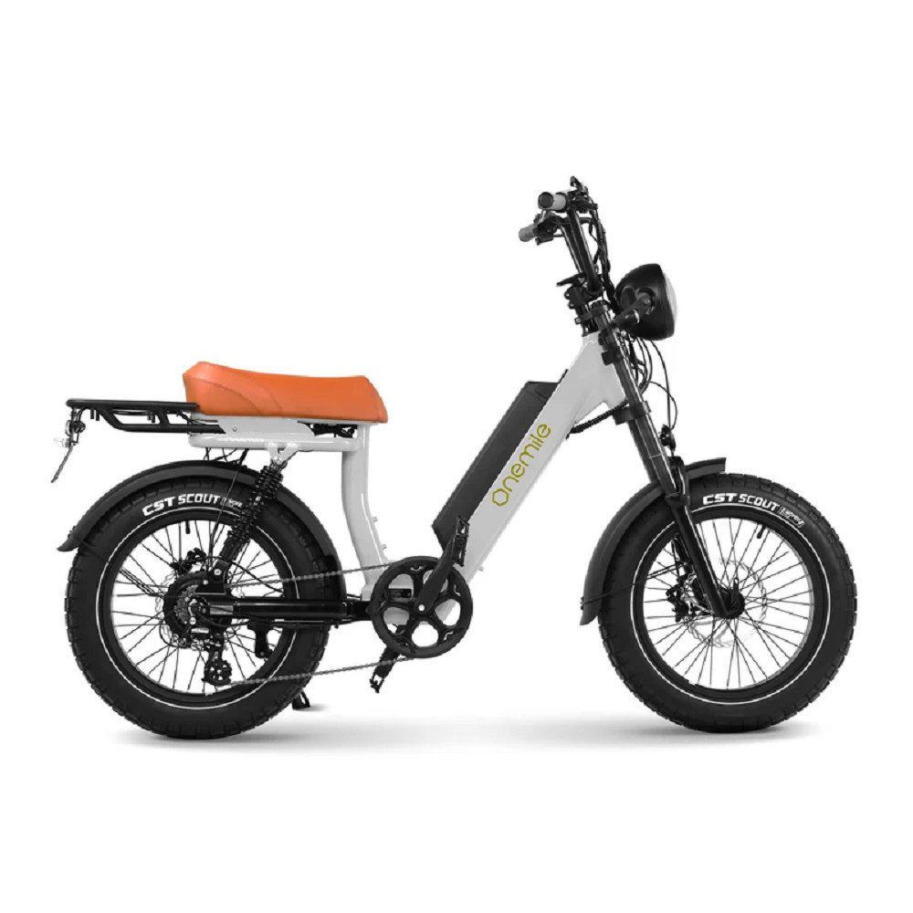 E-Bike Cityrad Onemile Scrambler Pro V,52V 19.2AH Akku,25 km/h, Shimano 7 Gang