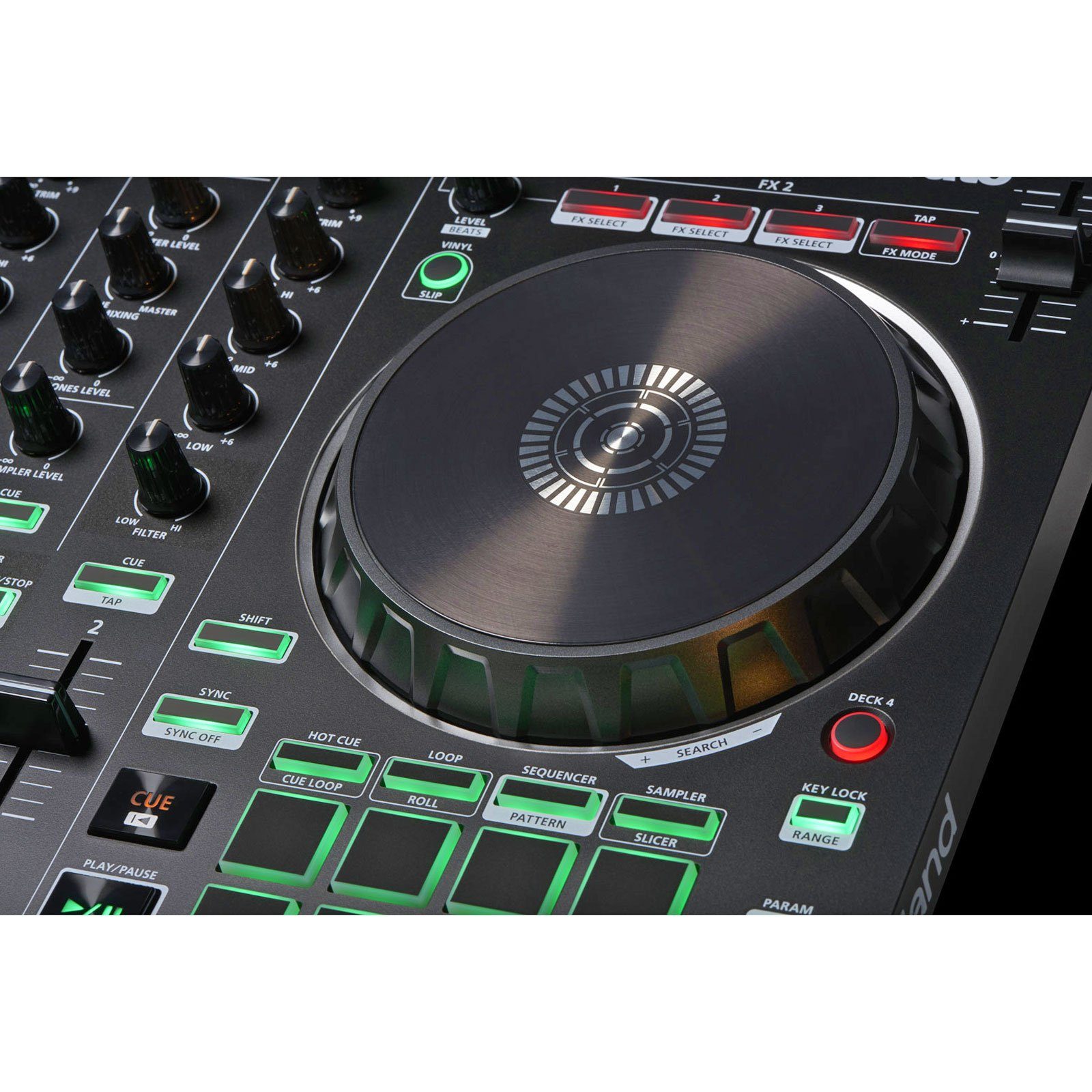 Roland Audio DJ Controller Roland DJ-202 USB-DJ-Controller mit Kopfhörer, enthält Serato DJ Intro