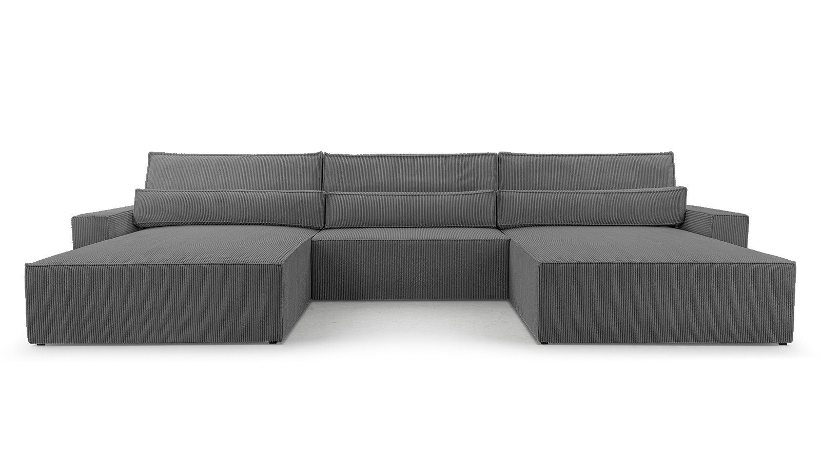 MOEBLO Wohnlandschaft DENVER U, Eckcouch aus Cordstoff Ecksofa U-Form Cord günstig online kaufen