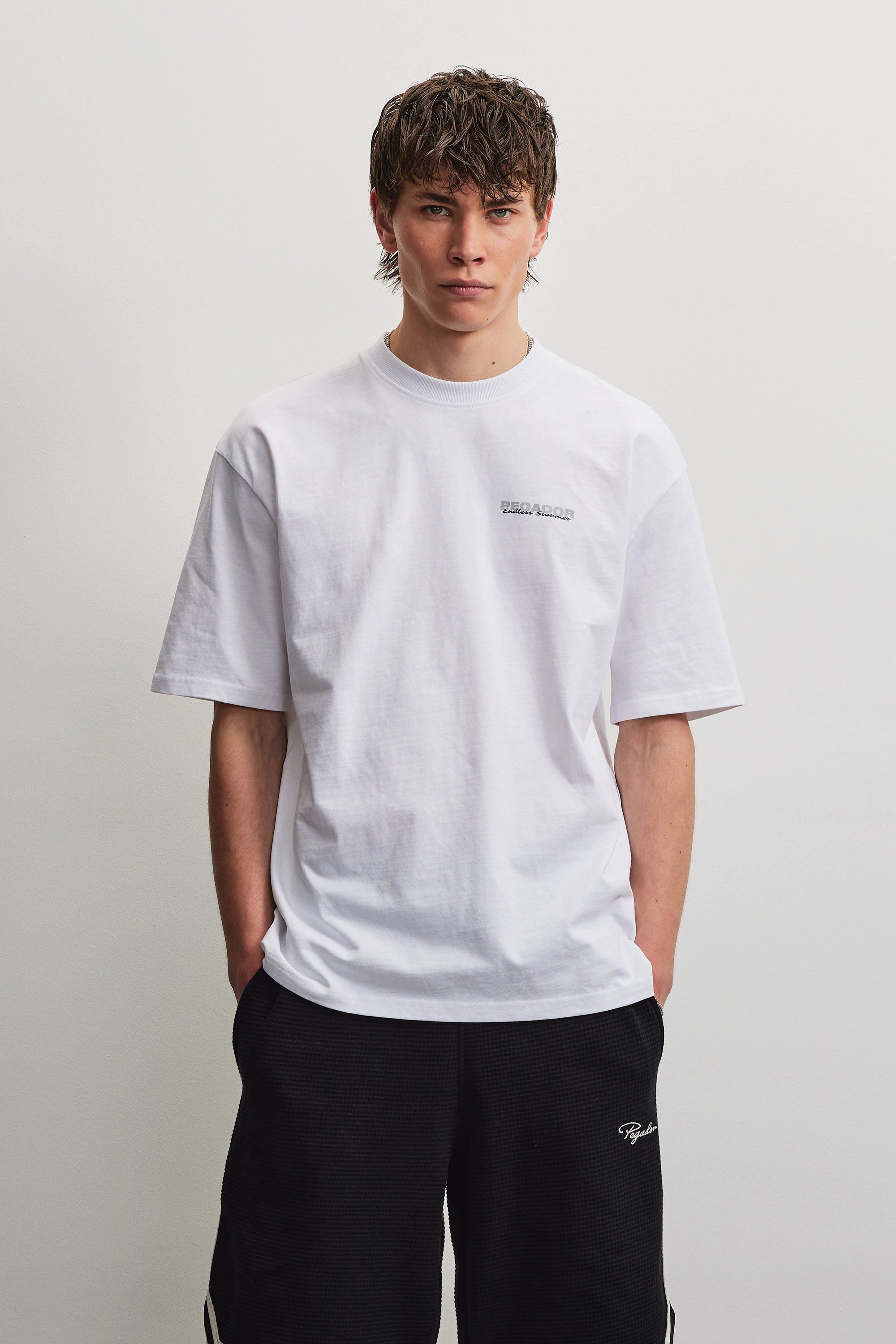PEGADOR Rundhalsshirt TORRES OVERSIZED TEE