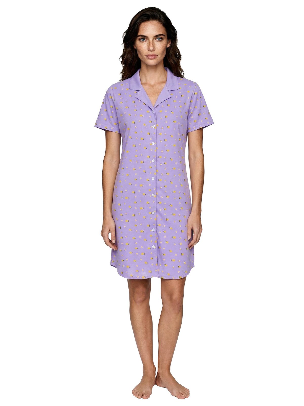 zeitlos Nachthemd Nachthemd Kurzarm - Milla Zitrone