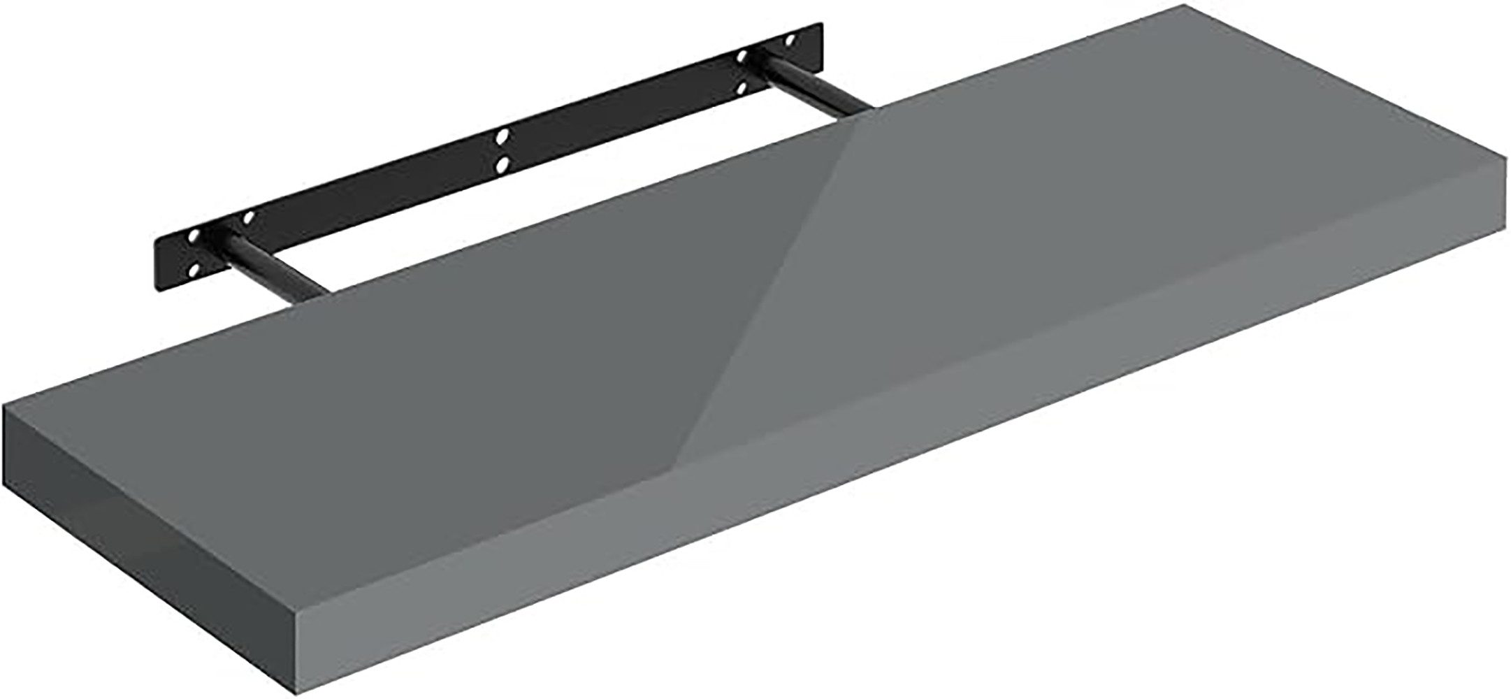 Woltu Wandregal, 1-tlg., hochglänzend Wandboard Schweberegal günstig online kaufen