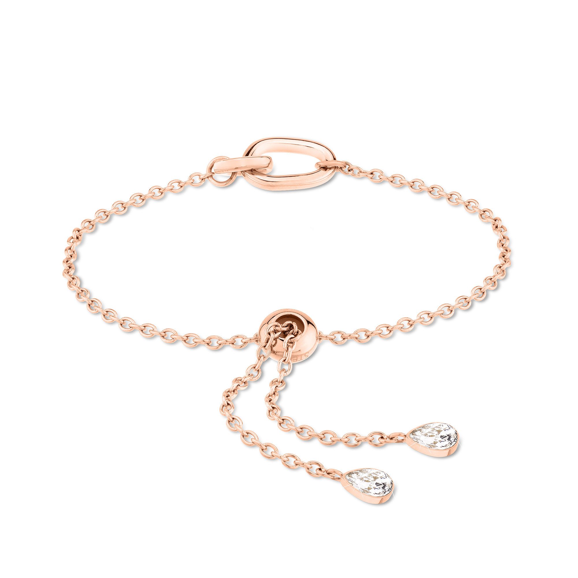 Echtzeit Armband Schmuck Geschenk Edelstahl Armkette Like Diamonds Tropfen, mit Zirkonia (synth)