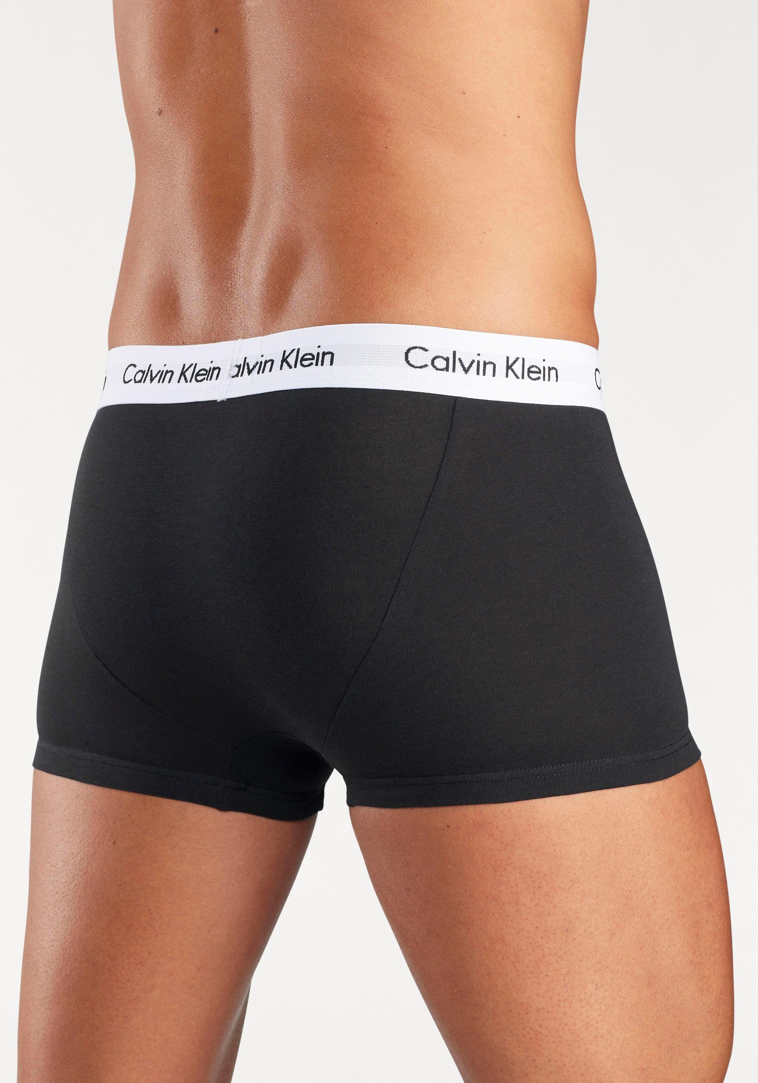 Calvin Klein Underwear Trunk Low Rise Trunk 3 PACK (3-St) mit weißem Webbund