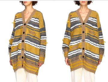 Missoni Strickpullover M MISSONI Distressed Oversized Strickjacke Cardigan Jacket Sweater Pul