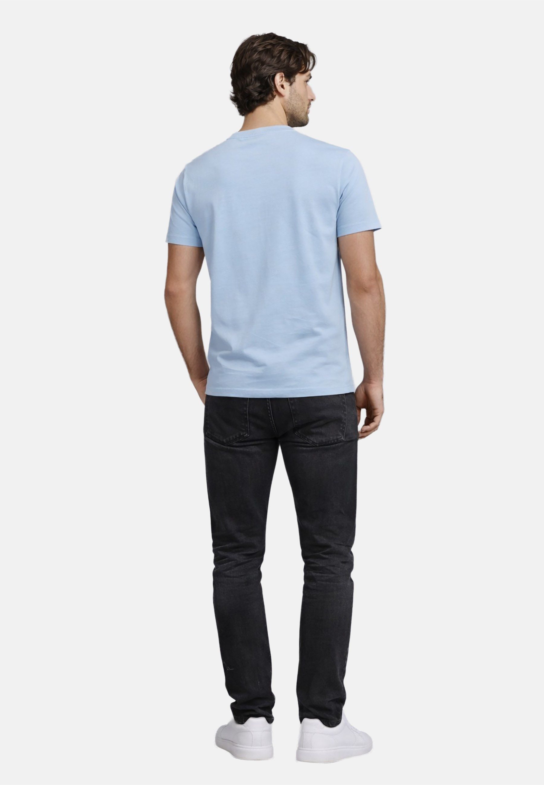 U.S. Polo Assn. T-Shirt USCaaleb – Herren Basic mit Rundhalsausschnitt 100 % Baumwolle mit weicher Haptik und leichtem Tragegefühl