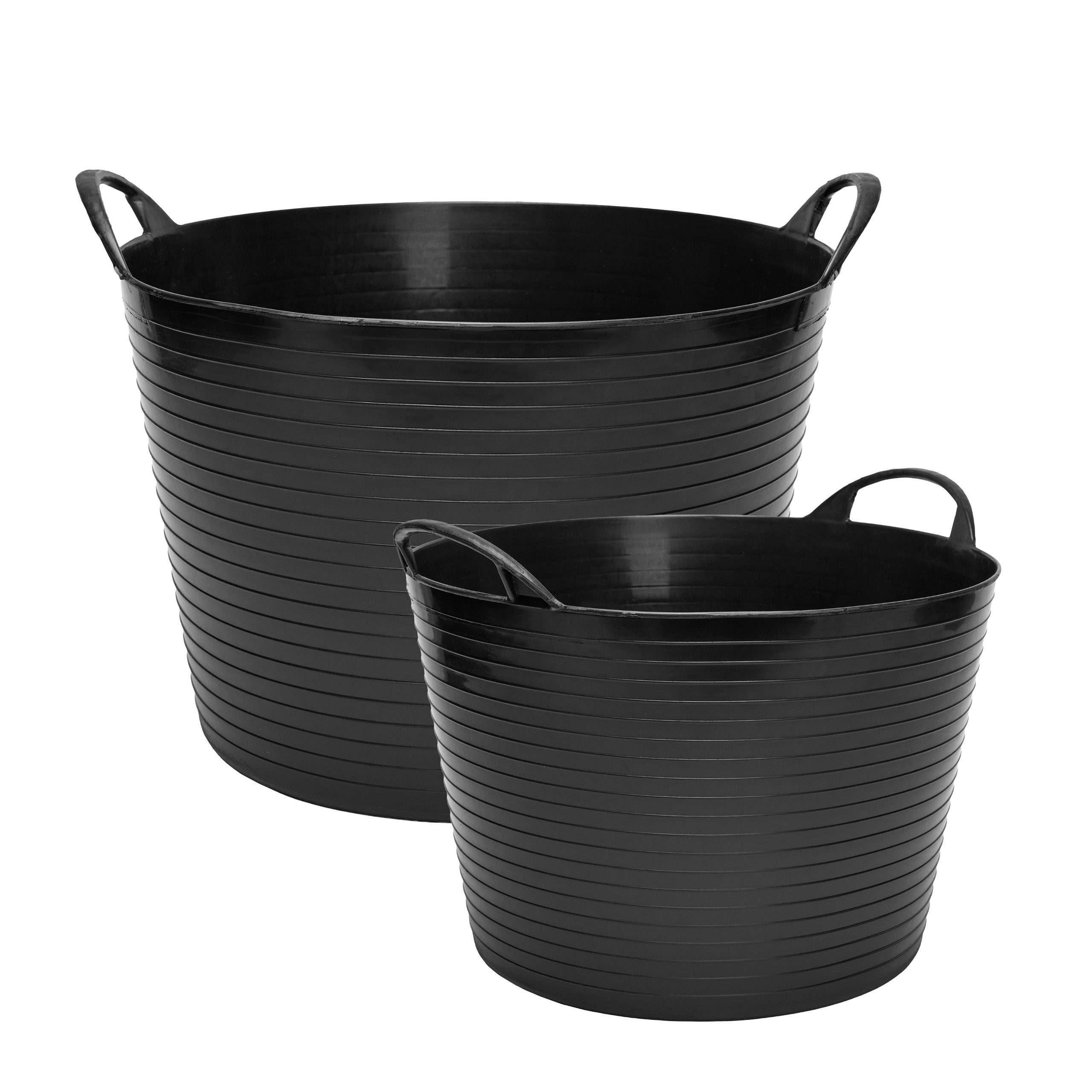 Garronda Allzweckkorb Flexibler Wäschekorb Set 26 und 42 L für Haushalt, Waschküche GD-0185 (1 St)