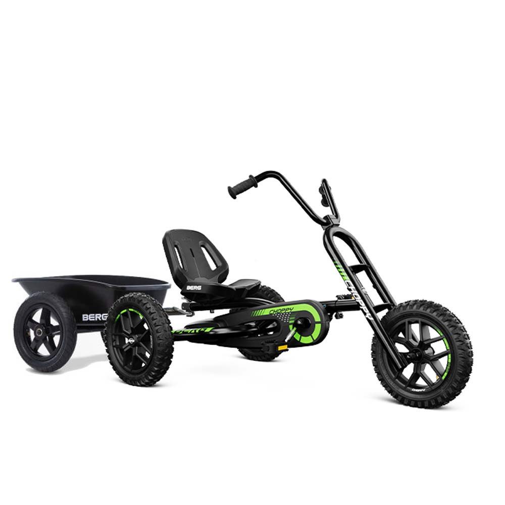 Berg Go-Kart BERG Gokart Choppy Neo 2.0 BFR Dreirad / Tricycle +Anhänger & Kupplung