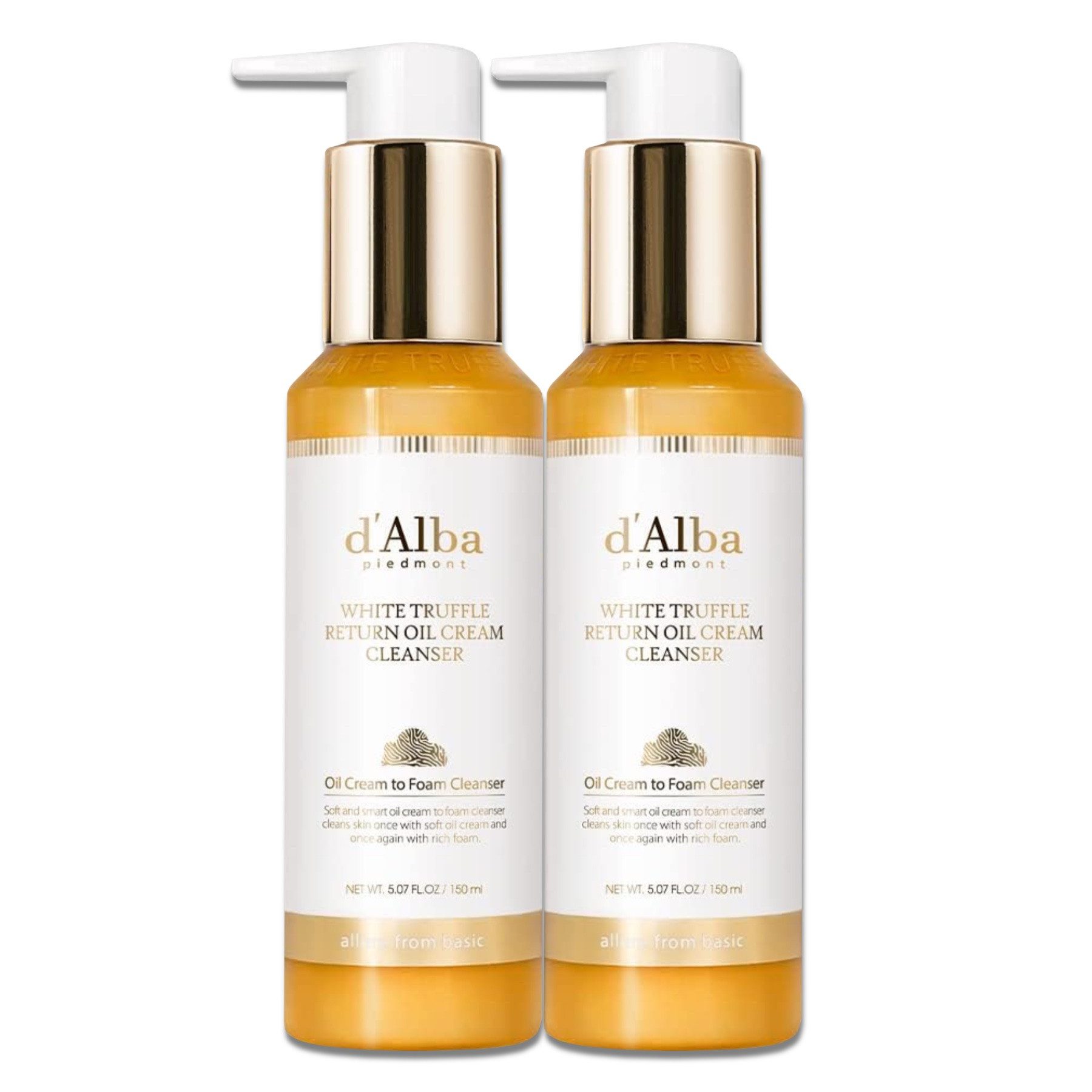 d'Alba Make-up-Entferner White Trüffle Return Cream Cleanser Reinigungscreme Make-up-Entfernung, 2-tlg., Gesichtsreiniger, Cleanser, Reiniger, Hautpflege