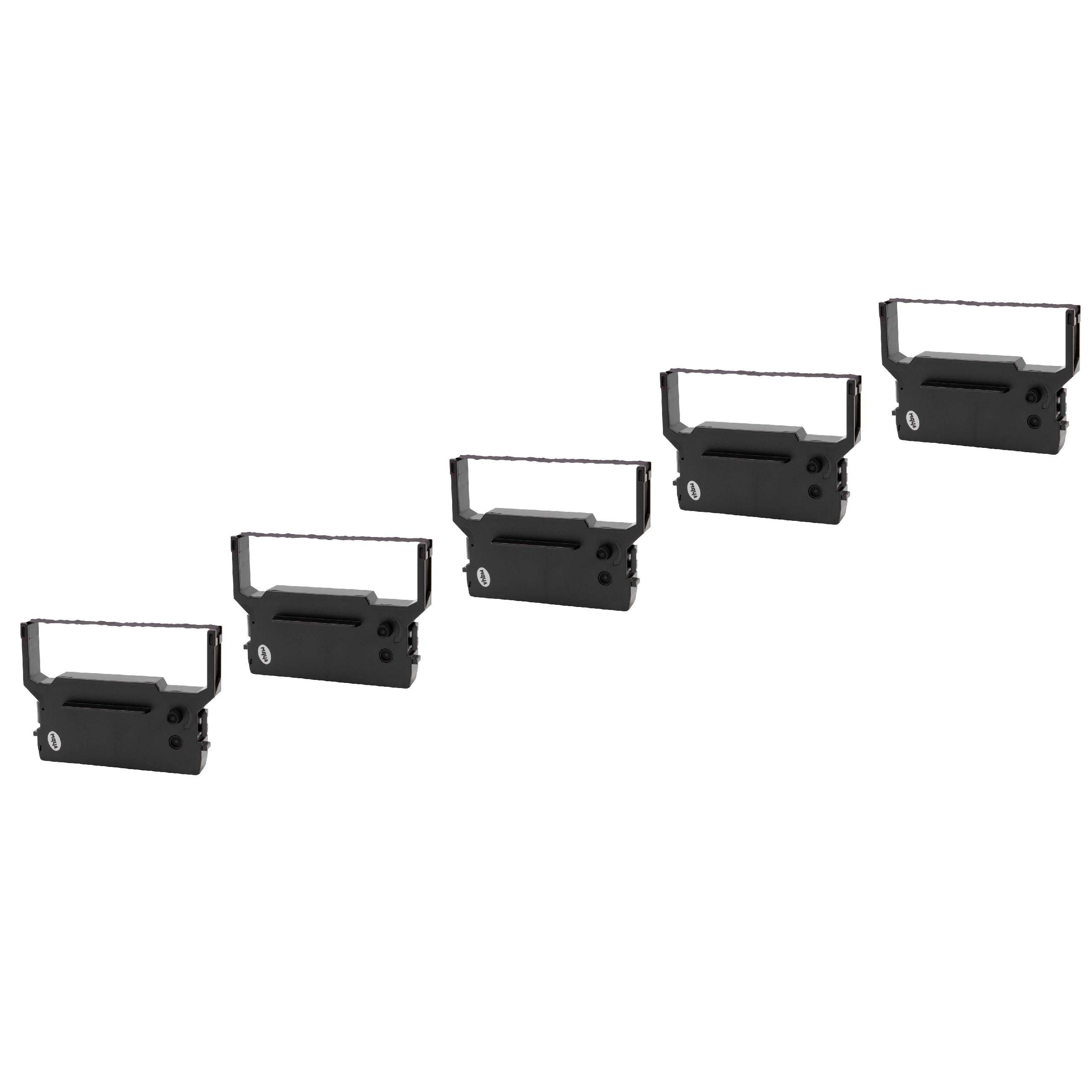 vhbw Beschriftungsband passend für Casio KP 300 Drucker & Kopierer Nadeldrucker