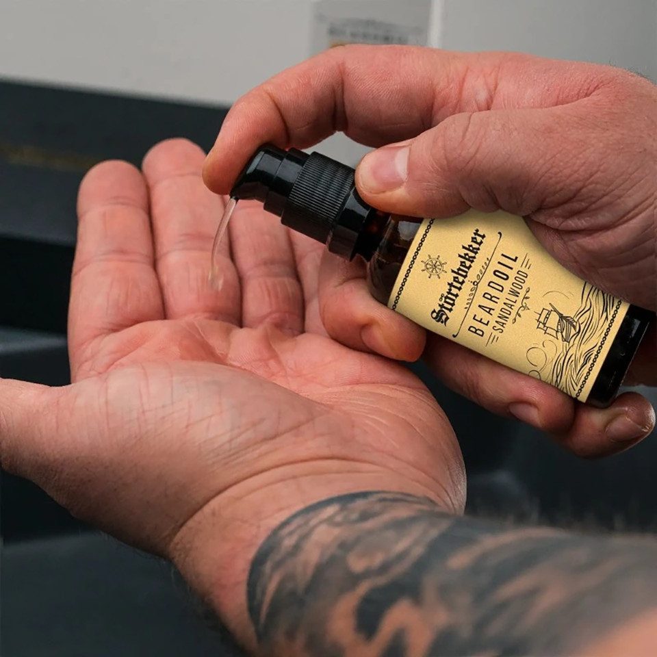 Störtebekker Bartöl für die tägliche Bartpflege - Vegan - angenehmer Duft (50 ml), gepflegter Bart ohne Juckreiz