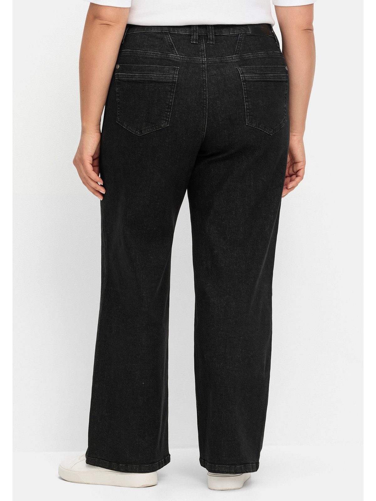 Sheego Weite Jeans Große Größen ELLA für kräftige Oberschenkel und Waden