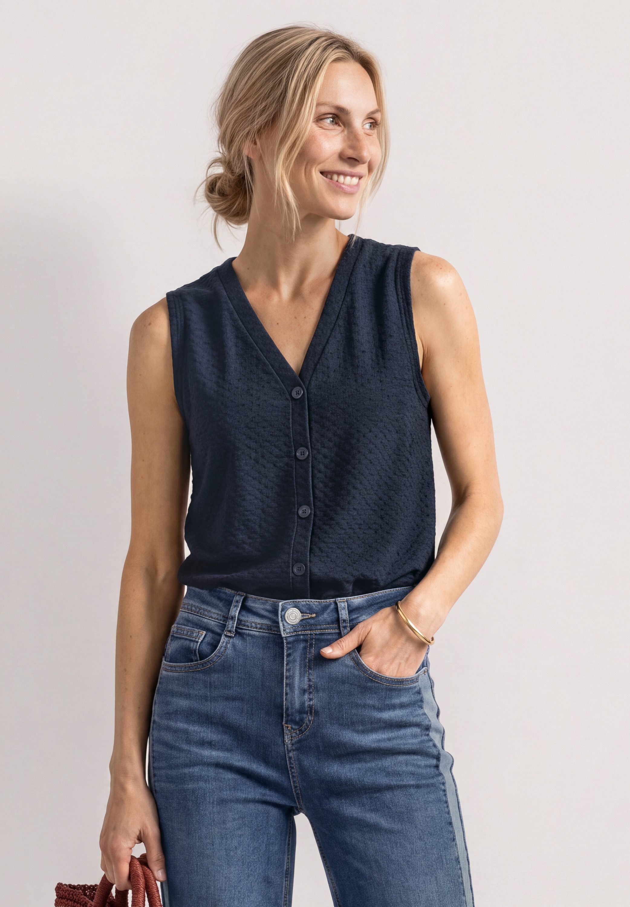 STREET ONE Tanktop mit V-Ausschnitt