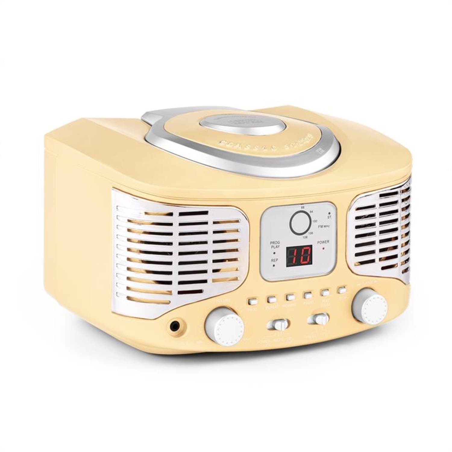 Auna »RCD320 Retro-CD-Player UKW AUX creme« Radio (UKW-Radio) online kaufen  | OTTO