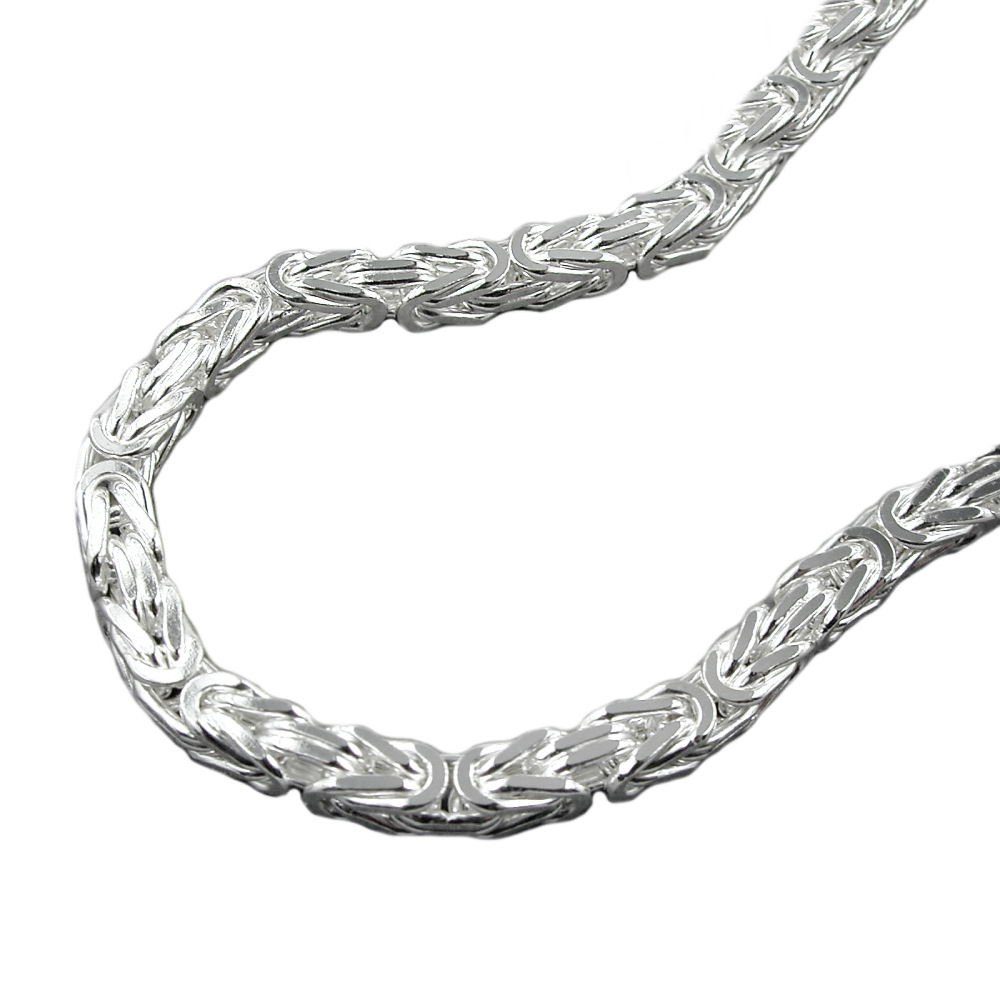 Schmuck Krone Königsarmband Armband, 3mm Königskette, Silber 925 19cm, Silber 925