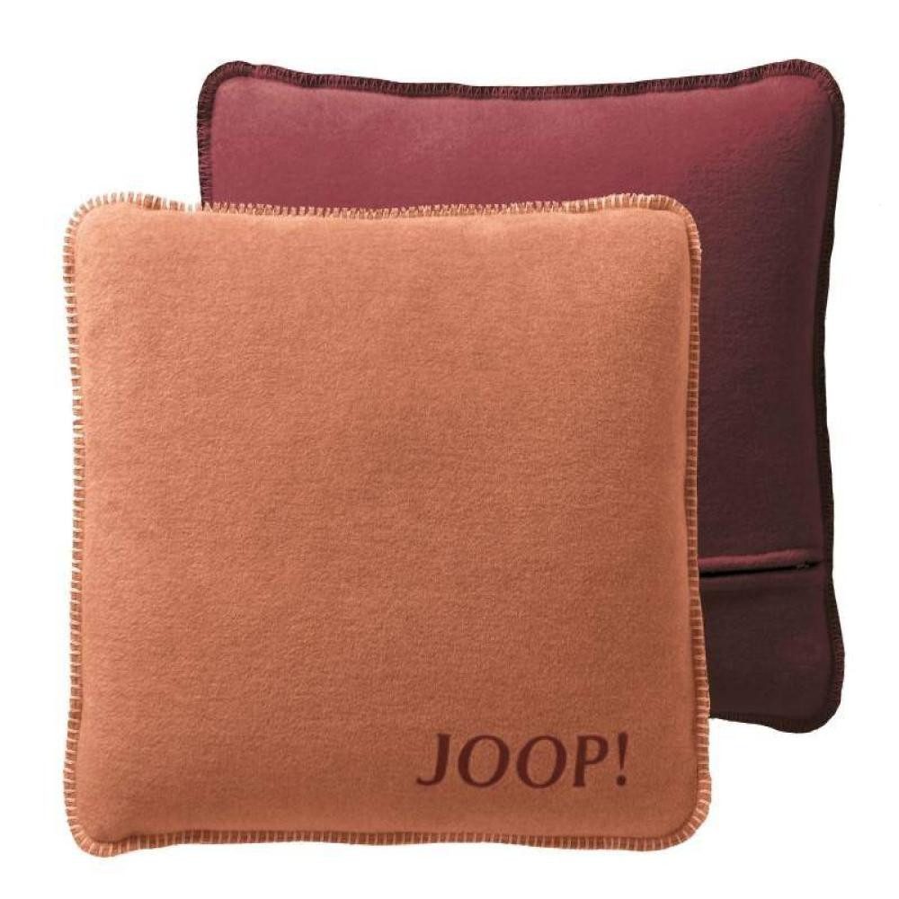 JOOP! Kissenhülle Melange Doubleface Kupfer-Granat, (1 Stück), 50 x 50 cm