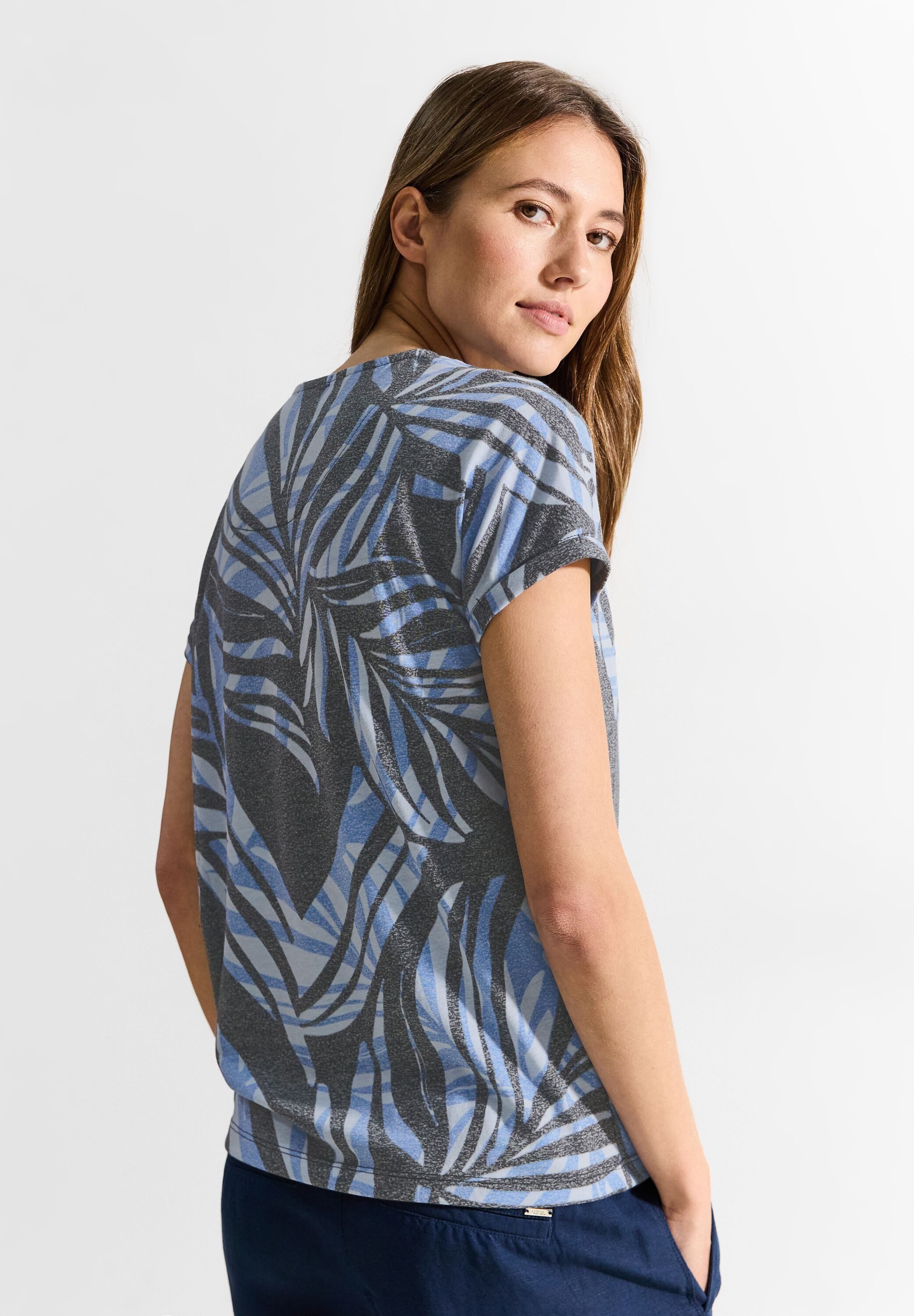 CECIL T-Shirt mit Burnout-Optik