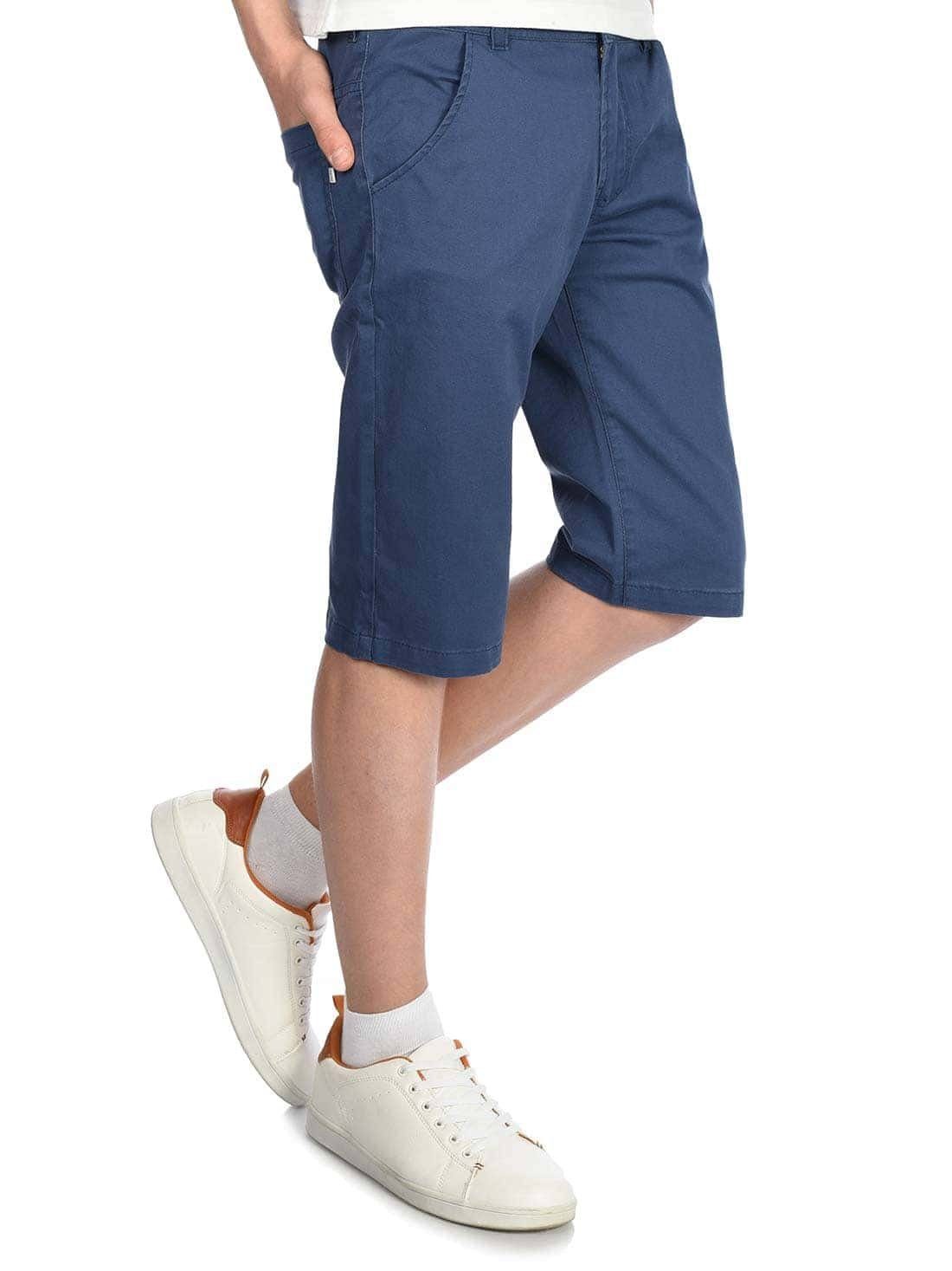 BEZLIT Chinoshorts Kinder Jungen Blau Bund (1-tlg) elastischem Shorts mit Chino