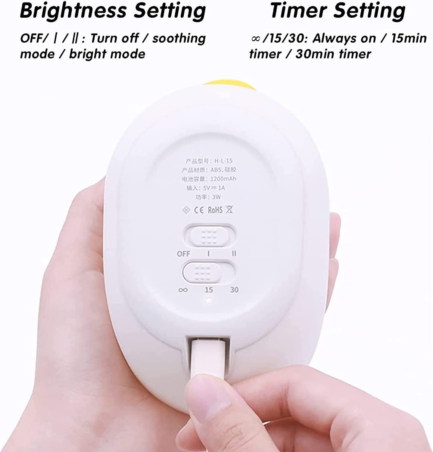 Touch Sensor Nachtlicht Silikon Led Dimmbar,mit Enten Nachtlicht DOPWii